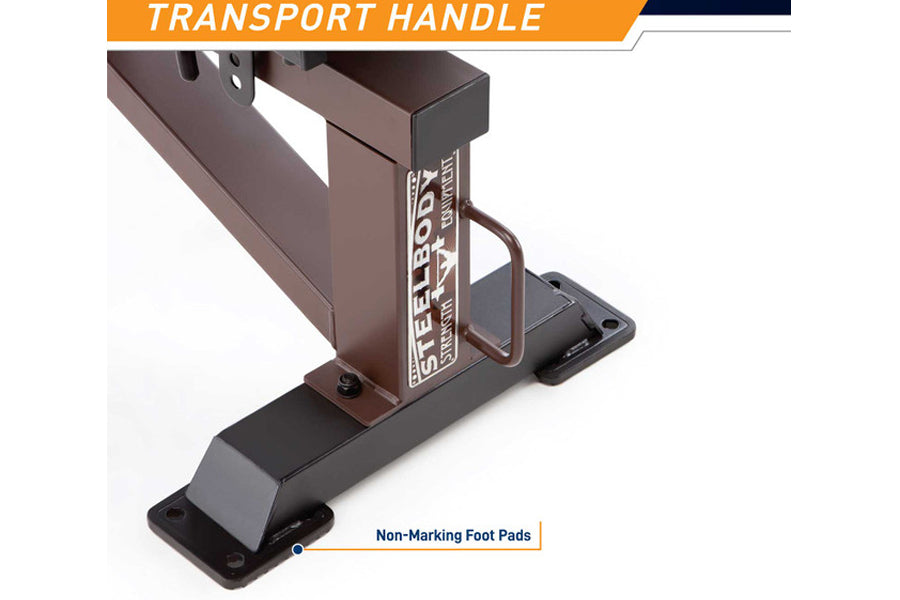 Marcy Utility Bench STB 10105 - Heavy Duty Steel Body Weight Bench for Home Gym, Strength Training & Workout - Perfect for Squats, Presses & Full-Body Exercises