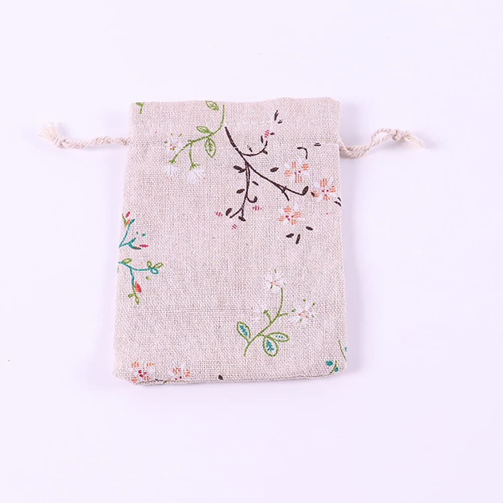 15 Pcs Natural Burlap Gift Bags with Cotton Drawstring - Reusable Jewelry Pouches & Wedding Favor Bags for Christmas, Birthday Party, Baby Shower & DIY Crafts
