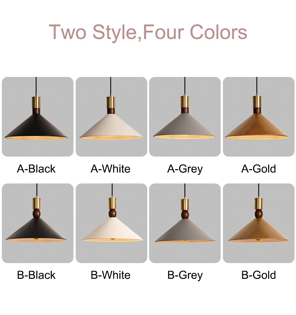 15 Ft Black Twisted Cord E26 Base Gold Metal Pendant Light Fixture with Dimmer Switch - Industrial Design Plug-in Hanging Light for Bay Window, Restaurant, Laundry Room & Farmhouse Decor (Bulb Not Included) - Perfect for Ambient Lighting in Dining Areas, Kitchens and Commercial Spaces