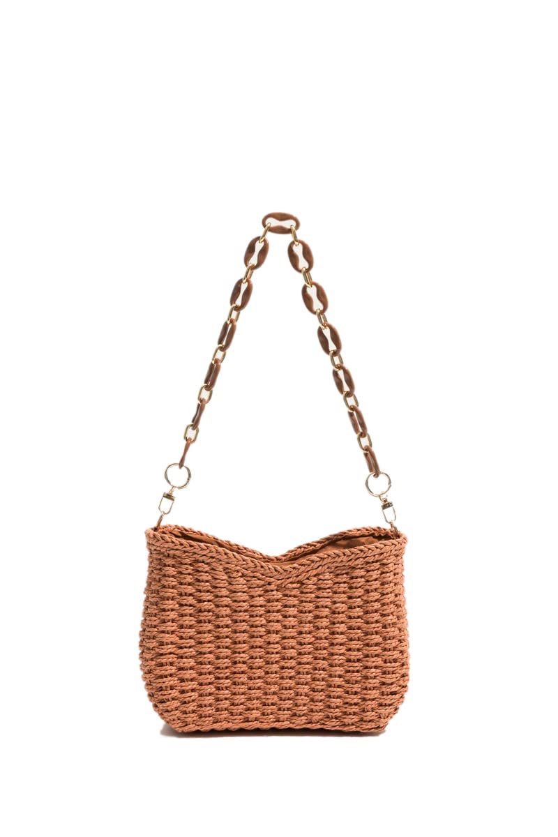 Ulisty Women's Small Handwoven Mini Crossbody Bag - Boho Square Purse with Adjustable Strap for Casual Outings, Travel & Shopping