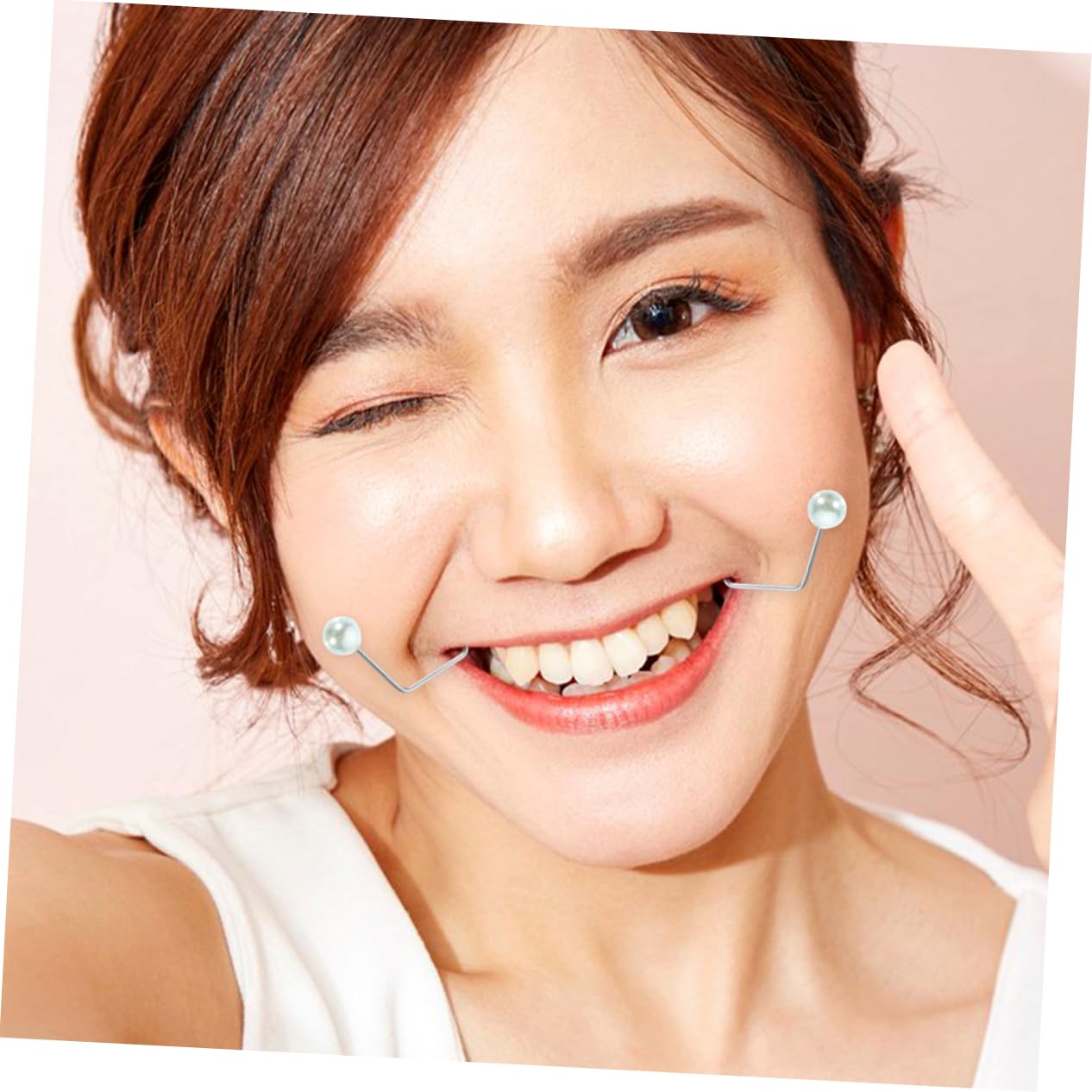 Facial Exerciser for Women - Portable Dimple Maker Trainer Kit with 2 Pairs, Natural Cheek Dimples Enhancer | At-Home Beauty Routine & Facial Muscle Toning