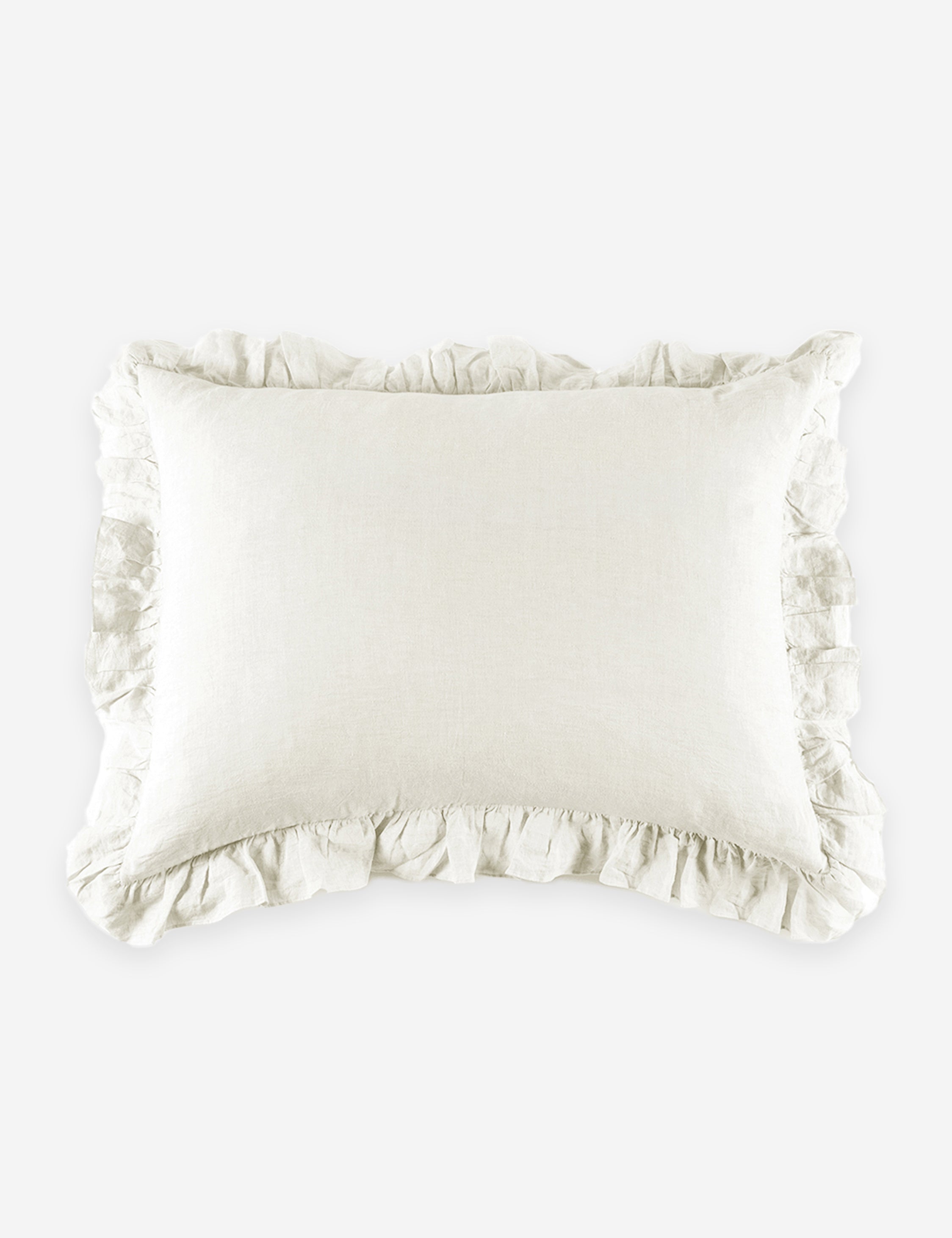 Charlie Linen Sham by Pom Pom at Home - Premium Decorative Pillow Cover for Bedroom & Living Room - Perfect for Farmhouse, Boho and Coastal Home Decor