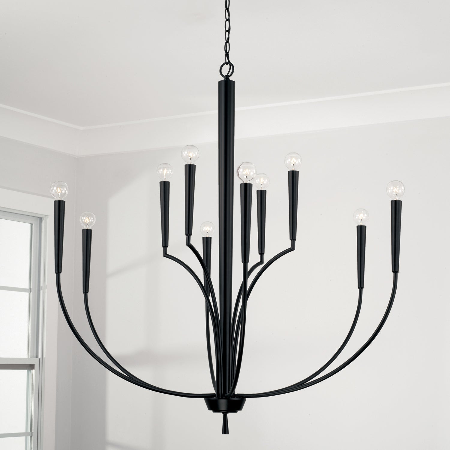Capital Lighting 10-Light Chandelier - Elegant Crystal Ceiling Fixture for Dining Room, Living Room & Bedroom Lighting