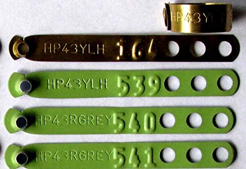 Custom Stamped Aluminum Poultry Leg Bands for Chickens, Ducks, Pheasants & Peacocks - 900 Light Blue Leg Rings for Bird Identification | Farm, Hatchery & Aviary Use