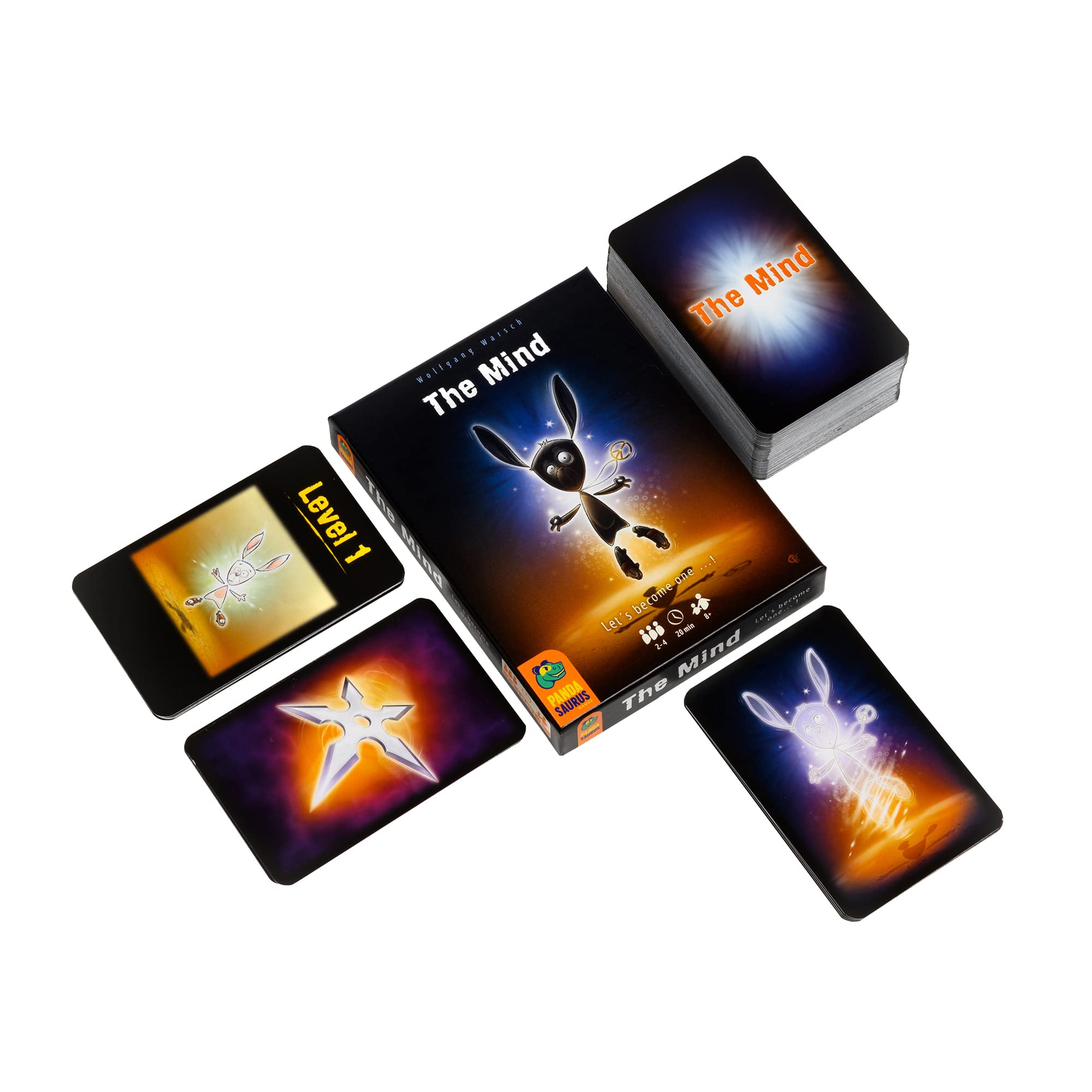 The Mind Card Game by Pandasaurus - Fun Family Board Game for Adults, Teens & Kids (2-4 Players) - Perfect for Game Nights & Party Entertainment