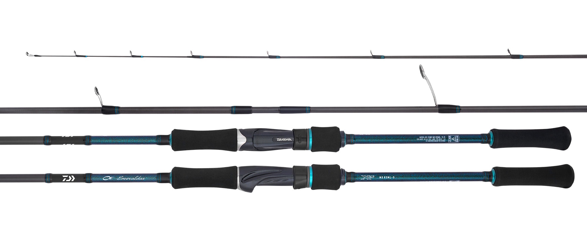 Daiwa 20 Emeraldas MX Spin Fishing Rod - Lightweight Saltwater Spinning Rod for Surf & Inshore Fishing - Perfect for Bass, Trout & Saltwater Game Fish