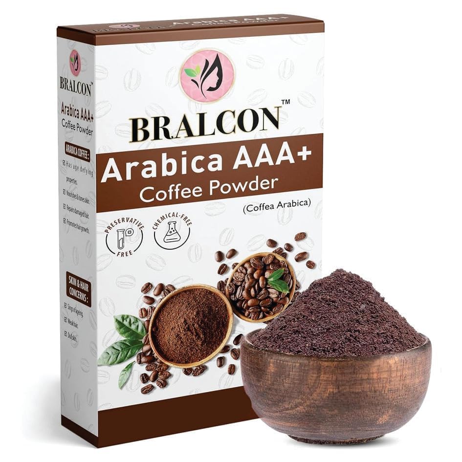 Organic Arabica Coffee Powder 100g - Natural Body & Hair Scrub for Tan Removal | Skincare & Haircare