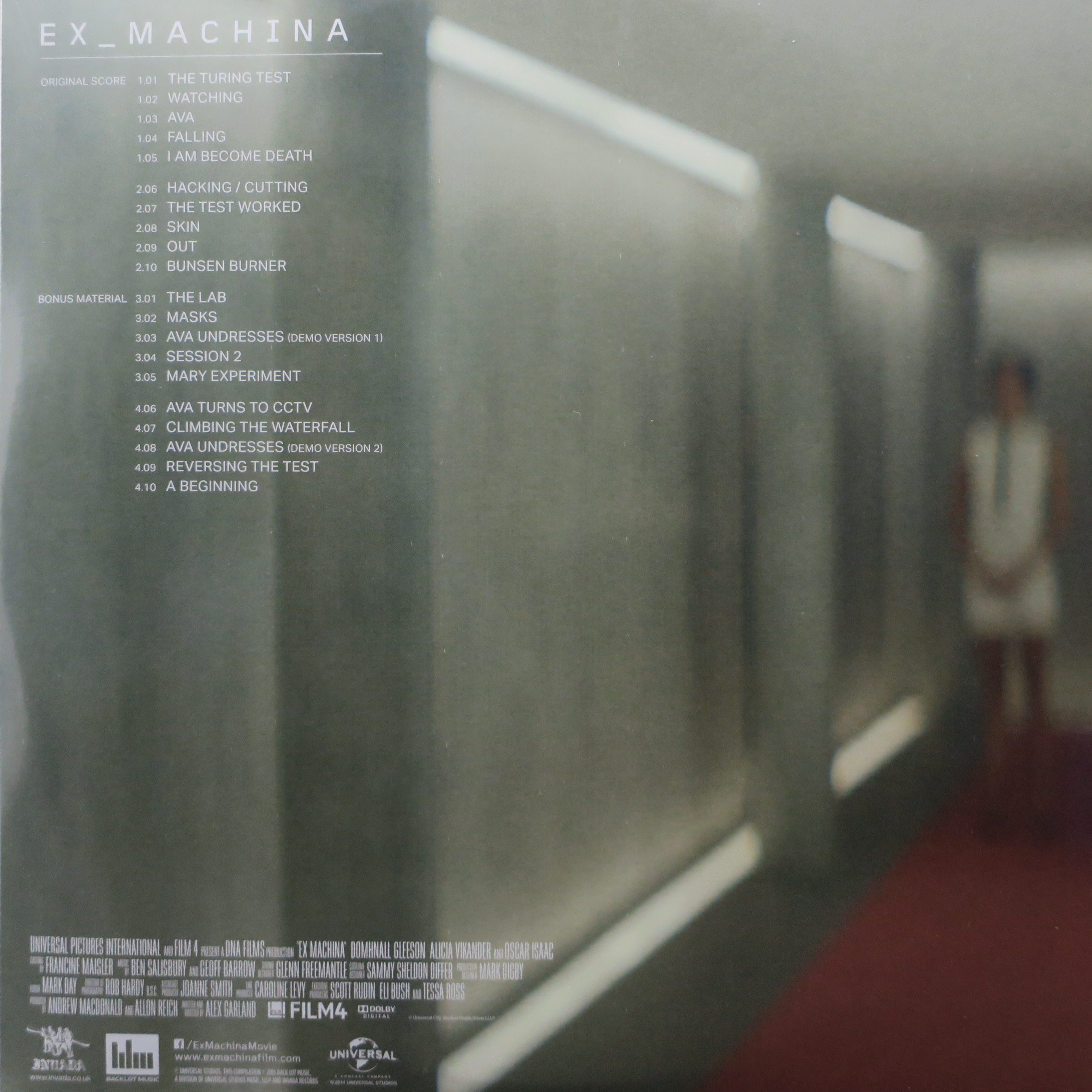 EX_MACHINA Original Motion Picture Soundtrack - 180 Gram Vinyl 2LP Record - Perfect for Movie Nights & Audiophile Collections