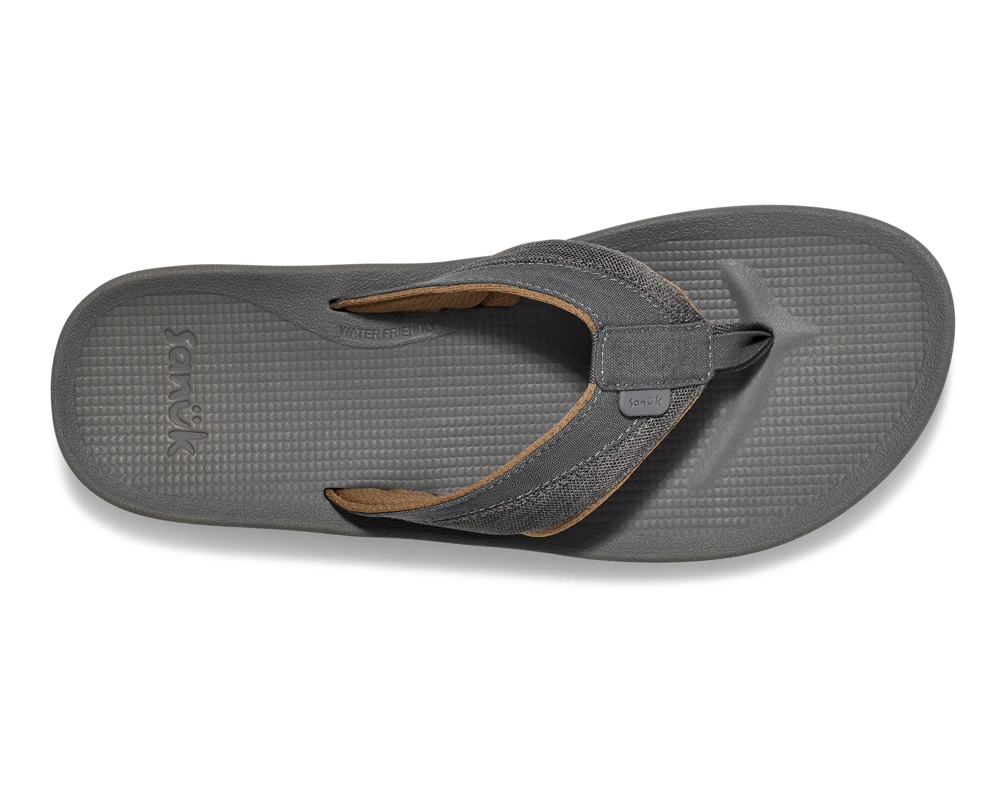 Sanuk Men's Cosmic Seas Mesh Sandals - Breathable Comfortable Slip-On Shoes for Beach, Pool & Summer Outdoor Activities - Dark Grey