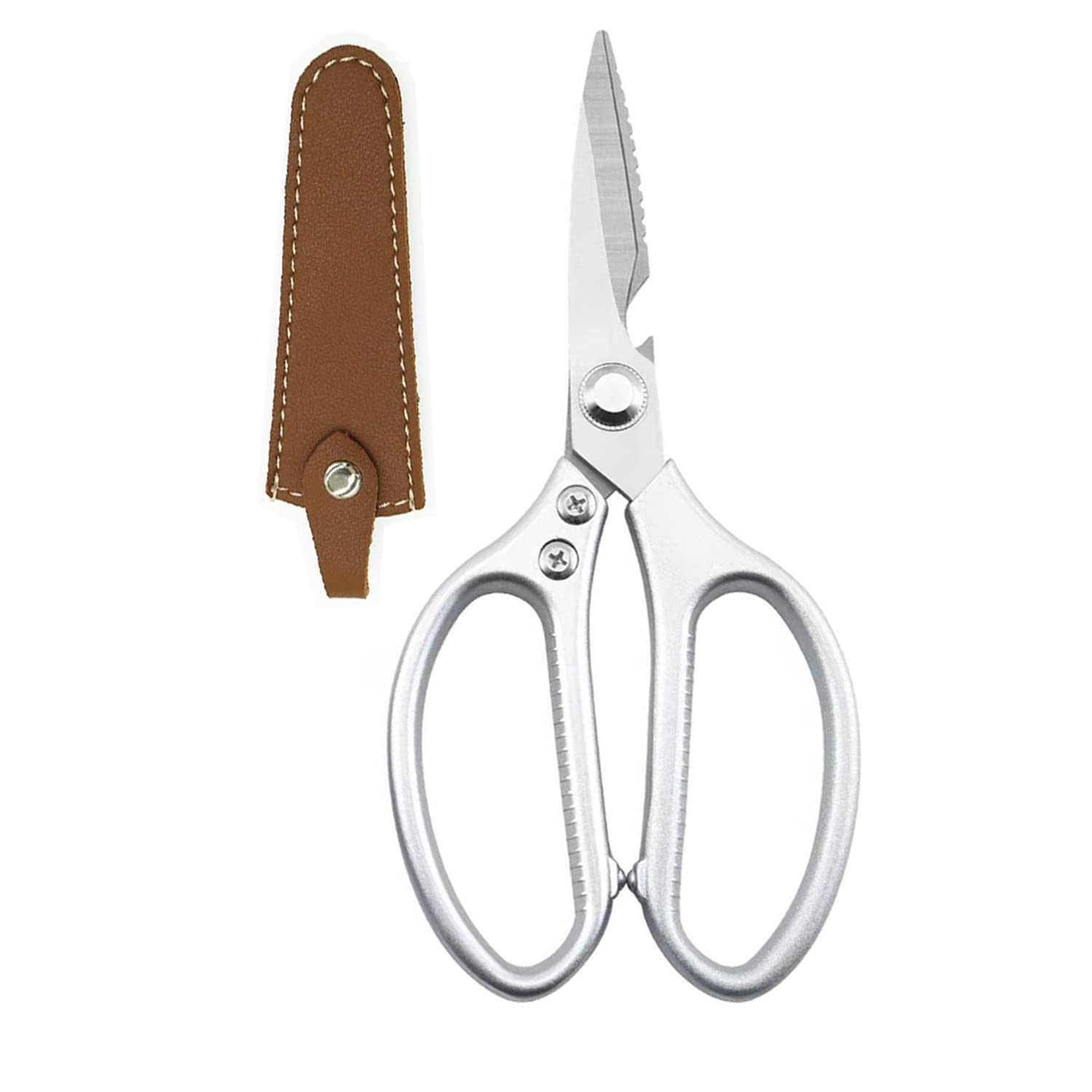 Premium Stainless Steel Kitchen Scissors - Multi-Purpose Shears for Poultry & Cooking