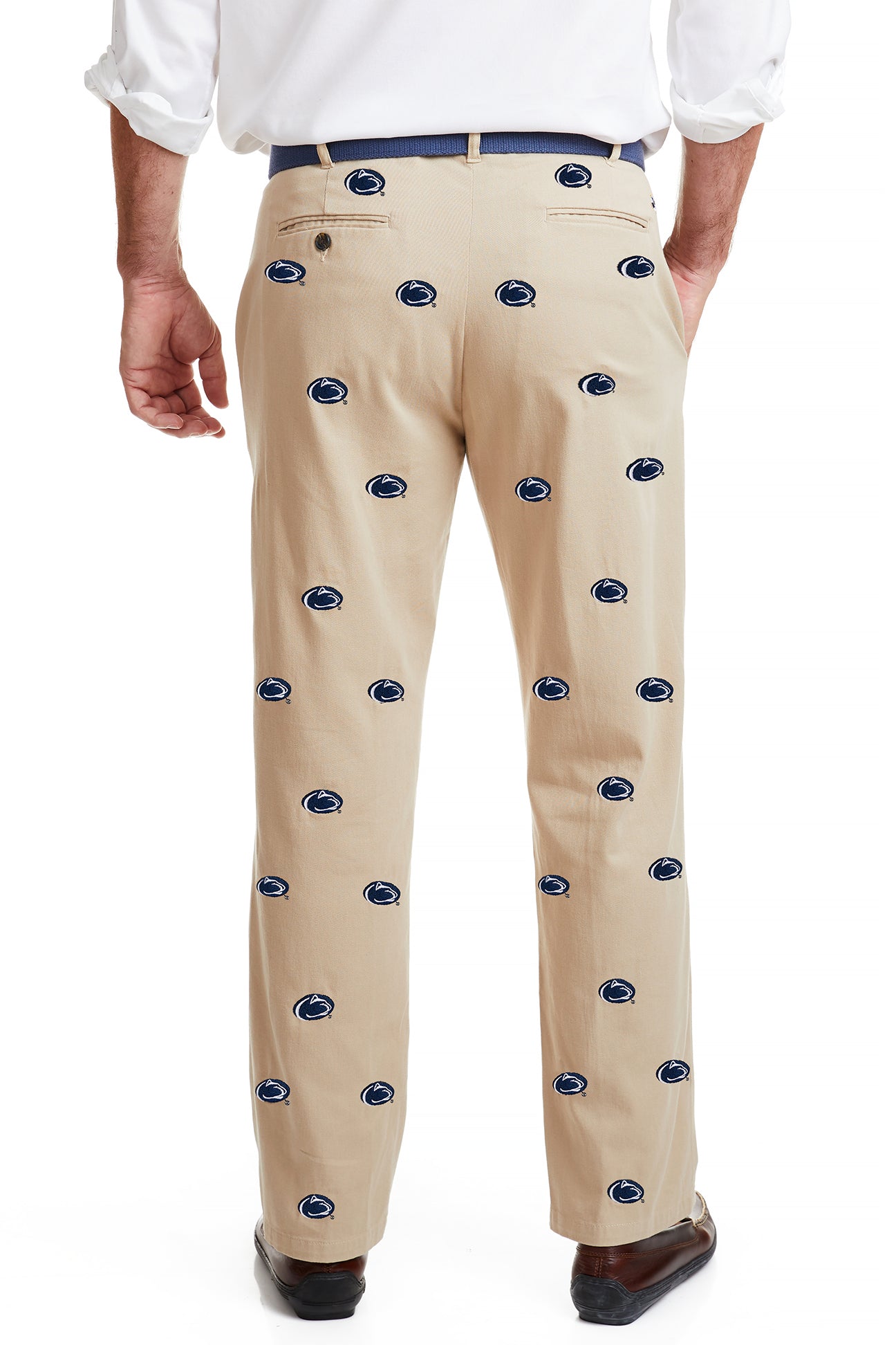 Penn State Collegiate Stretch Twill Pants for Men - Comfortable Khaki Casual Trousers for College Students, Alumni & Fans - Perfect for Game Day, Campus Wear & Everyday Outfits