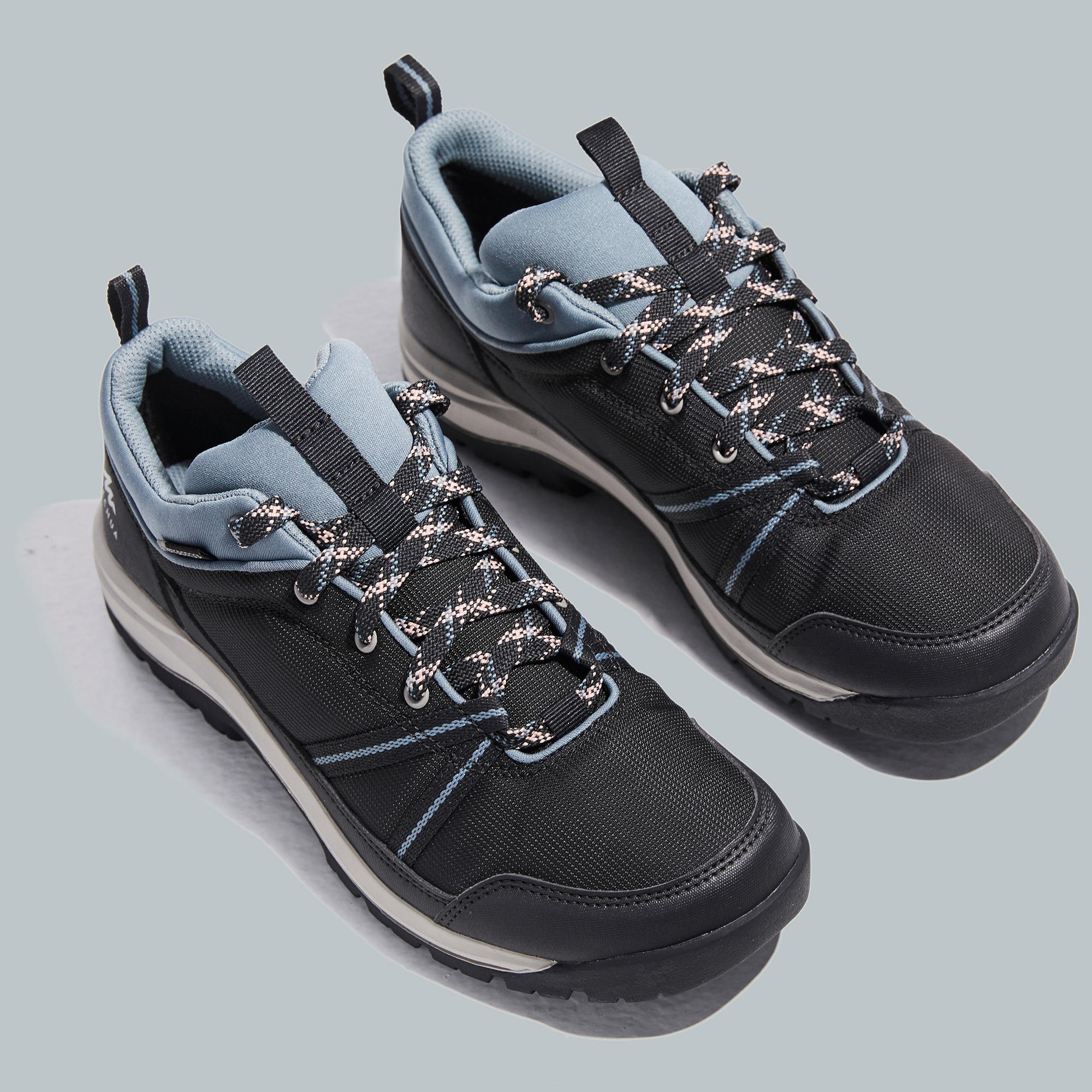Quechua Women's Waterproof Hiking Boots NH100 Low WP - Lightweight Outdoor Trekking Shoes for Trail Walking & Mountain Climbing