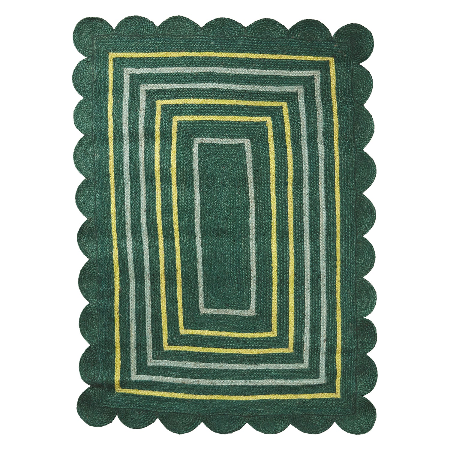 Eco-Friendly Burnet Jute Rug - Natural Forest Design | Perfect for Living Room, Bedroom & Boho Home Decor