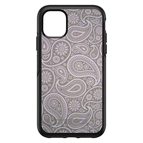 Grey Black Paisley On Black Case