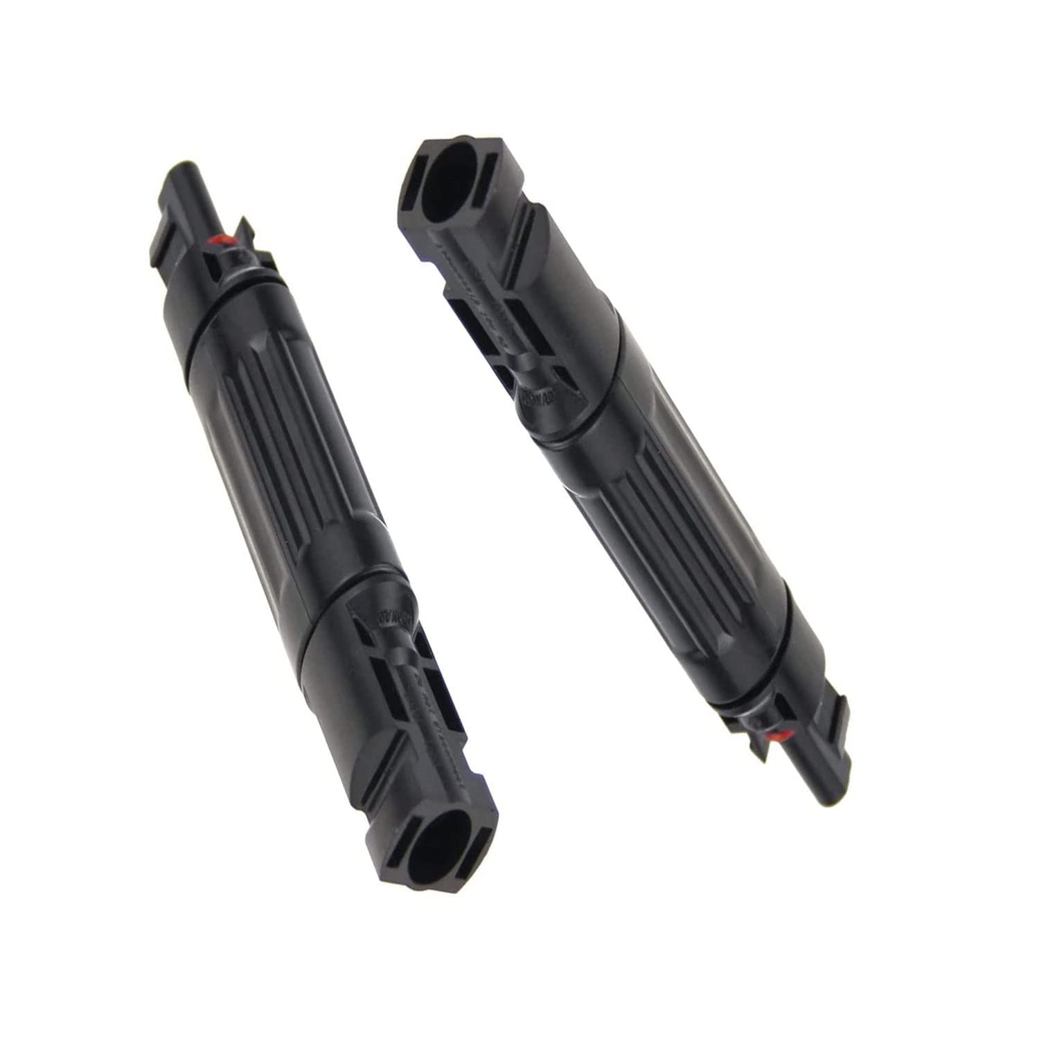 ZOOKOTO 2PCS Solar Panel PV Connector with Built-in 15A Fuse - Waterproof MC4 Connectors for Solar Power Systems - Ideal for RV, Boat, Off-Grid and Home Solar Panel Installations