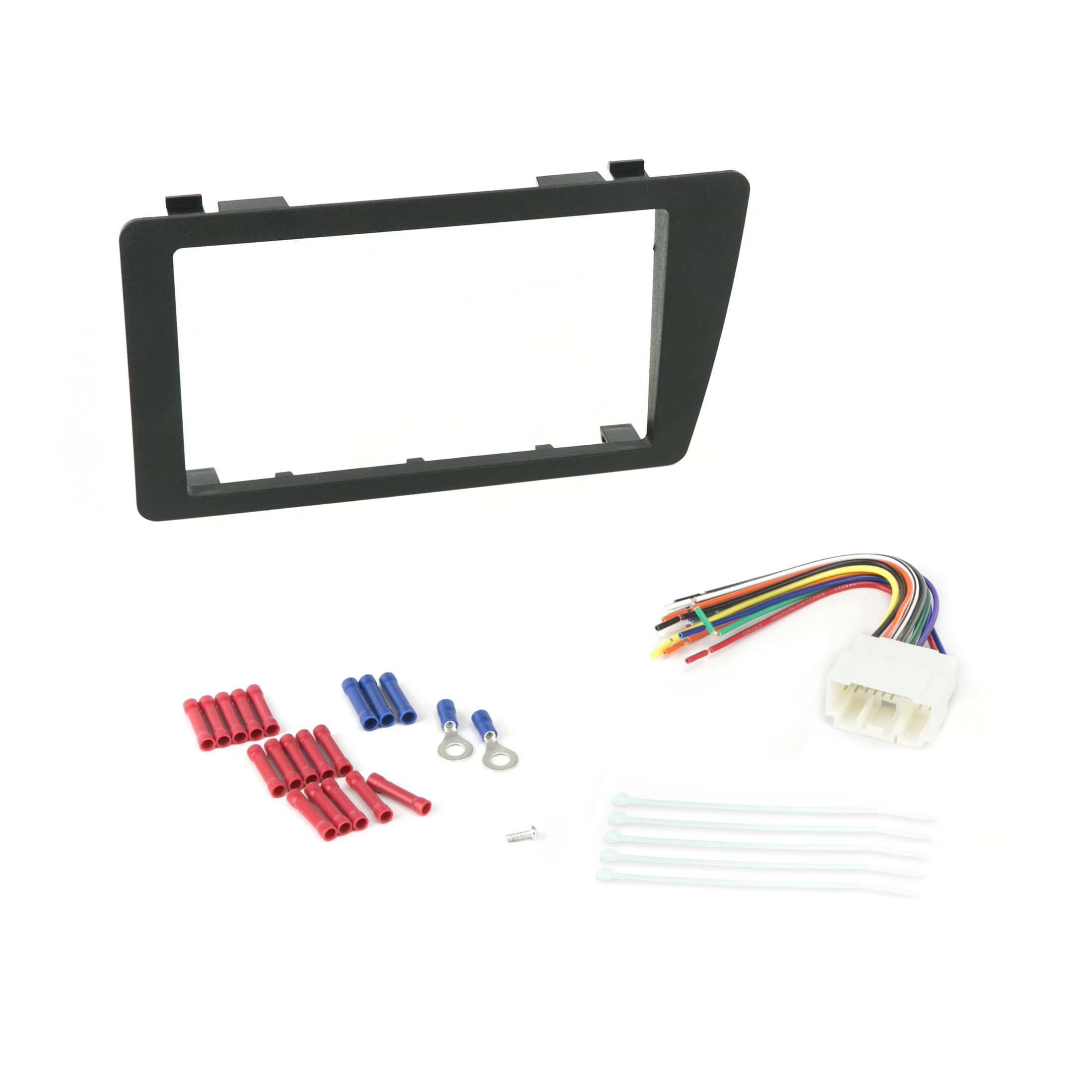 Scosche ICHA6BN Double DIN Radio Dash Kit for 2001-2005 Honda Civic | Car Stereo Installation Kit with Factory Brackets | Perfect for Upgrading Your Car Audio System