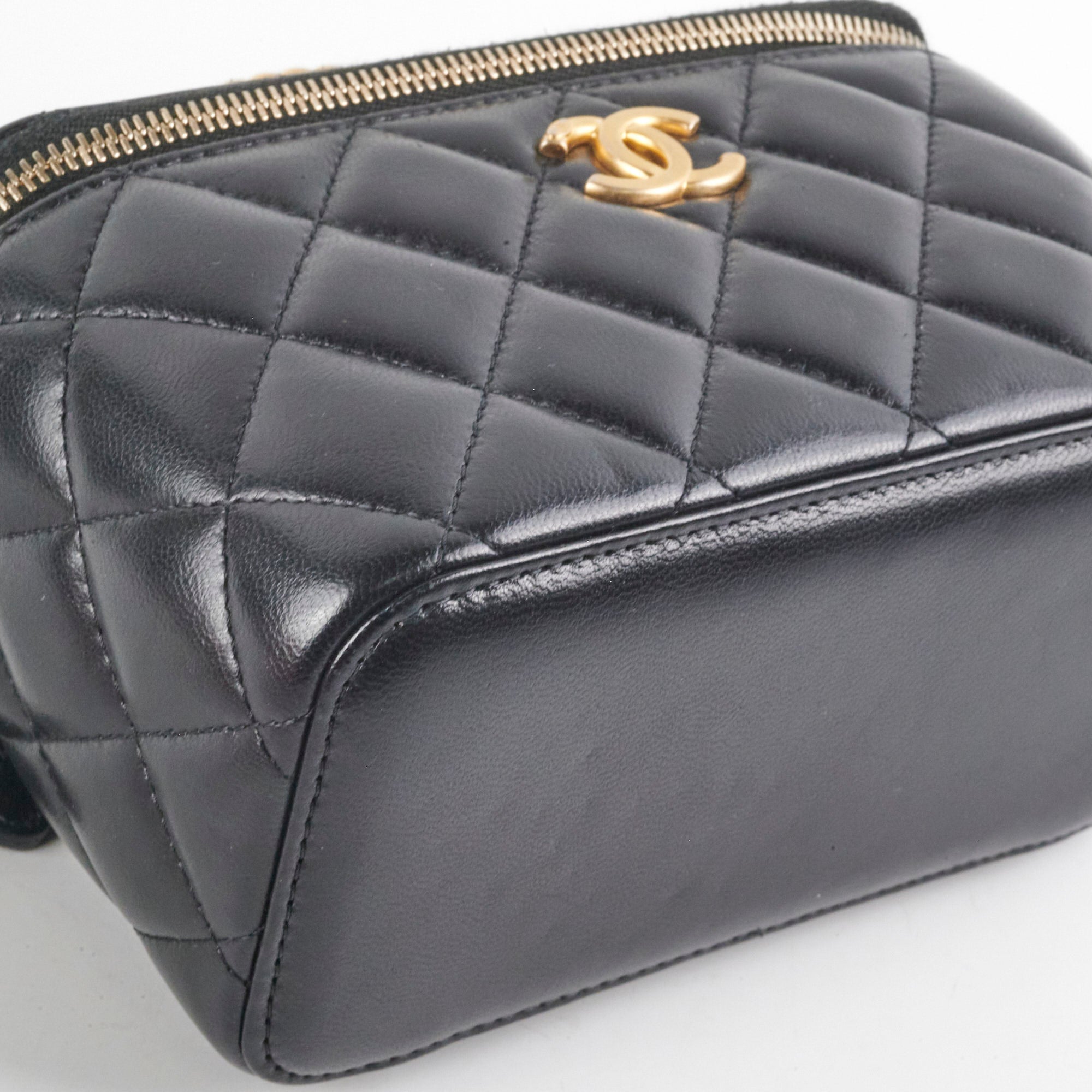 Chanel Seasonal Vanity Top Handle Black Bag - Luxury Designer Handbag for Women | Perfect for Evening Parties, Weddings & Special Occasions