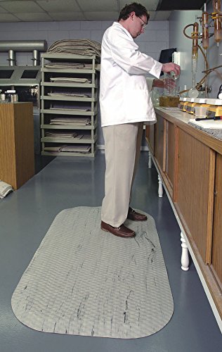 Premium Anti-Fatigue Comfort Mat - American Floor Mats Hog Heaven Marble Top Nitrile Rubber Midnight Swirl 3' x 6' 7/8 Inch - Ideal for Kitchens, Garages & Workstations