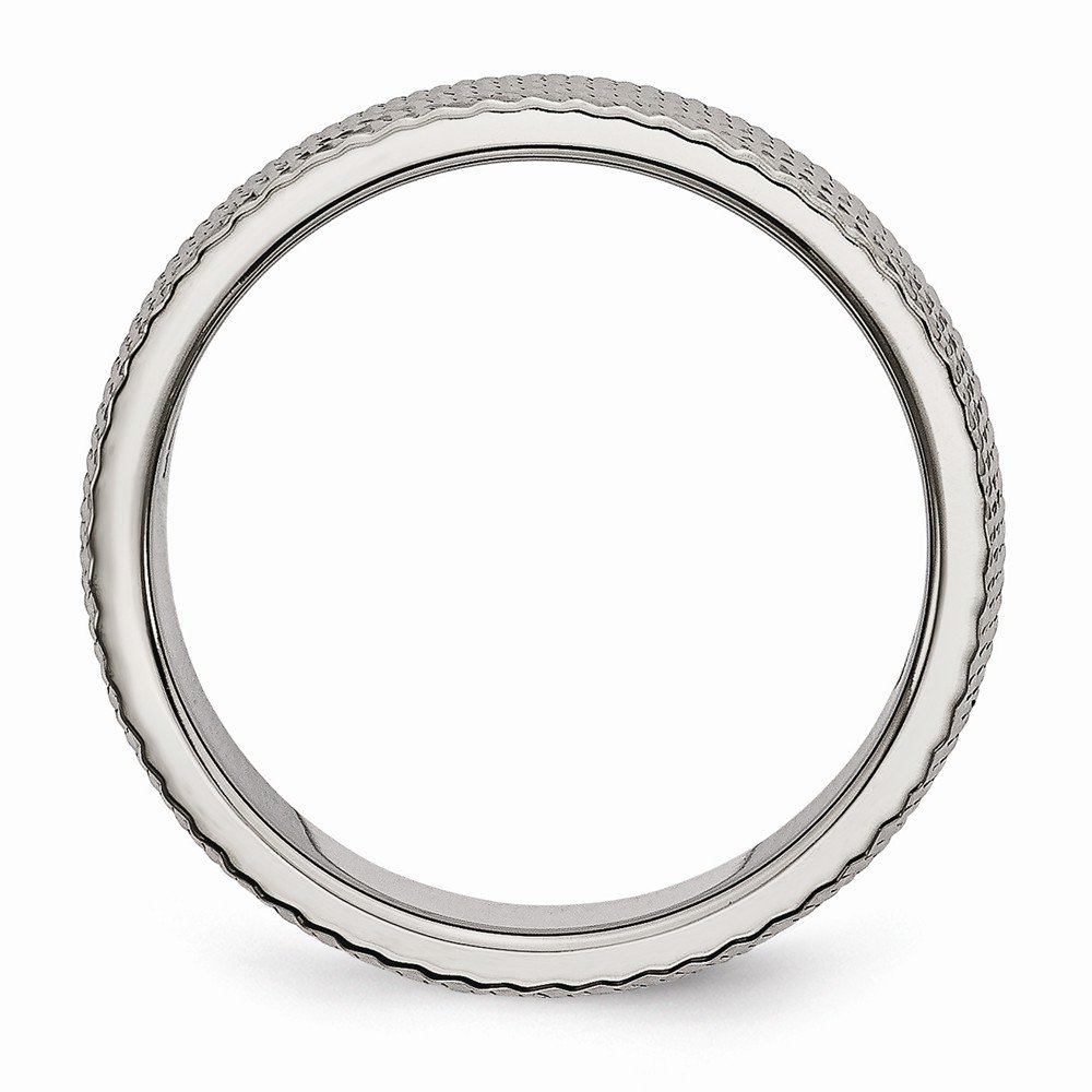 Solid Titanium 6mm Textured Wedding Band Ring for Men - Durable & Comfortable Titanium Wedding Ring - Perfect for Engagements, Anniversaries & Everyday Wear