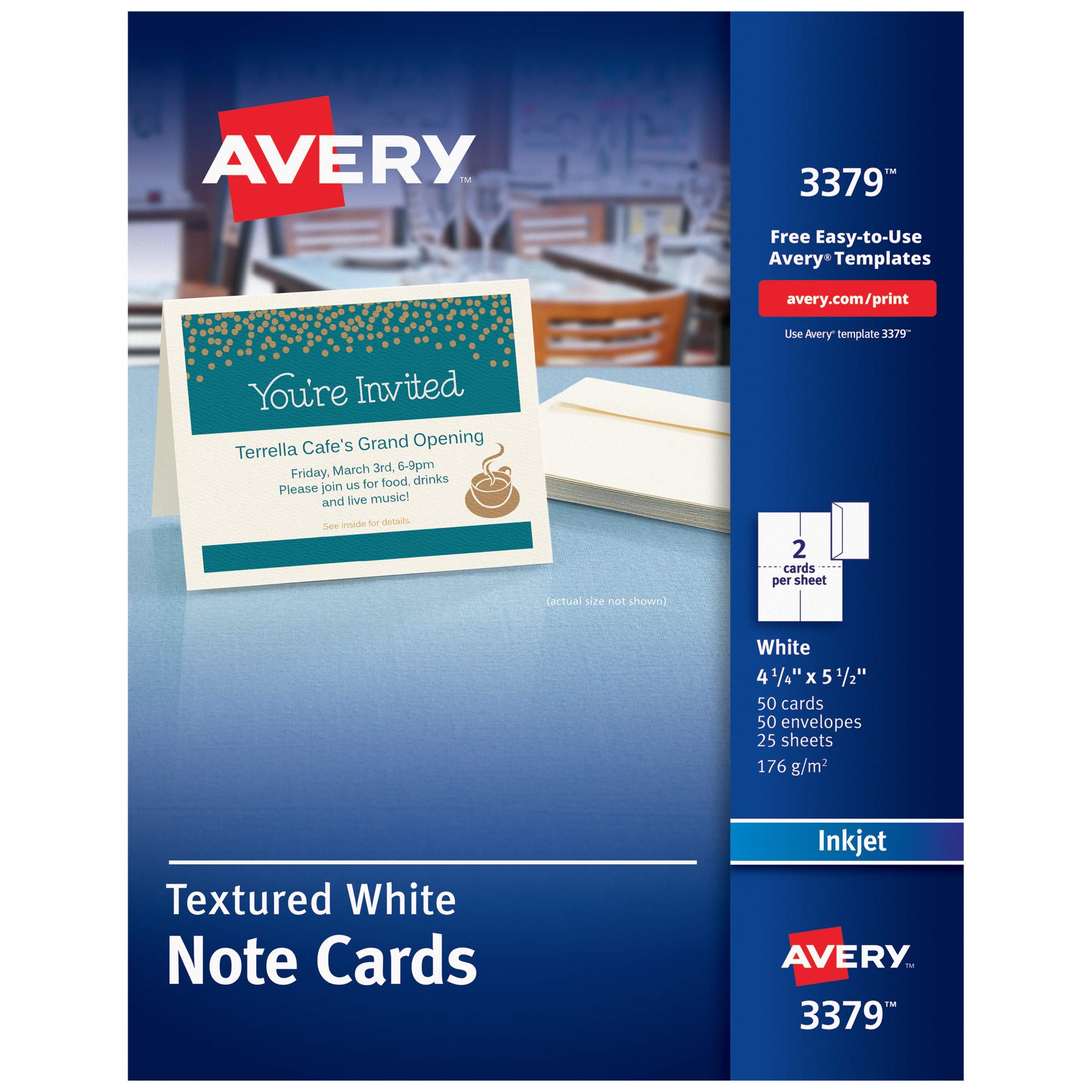Avery Printable Note Cards 4.25