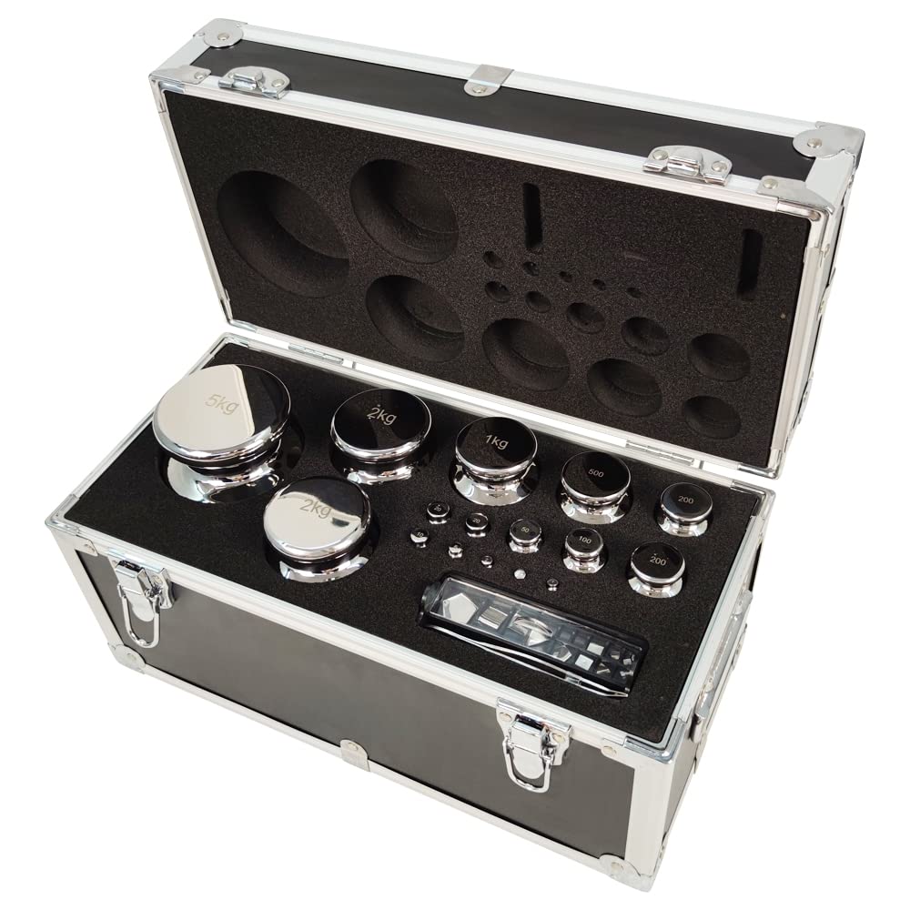 INTBUYING 28pcs F1 Grade Calibration Weights Set (1mg-5kg) - Stainless Steel Precision Scale Weights with Tweezers for Digital Scales, Jewelry Scales & Laboratory Balances | Perfect for Jewelers, Pharmacists & Scientific Measurements