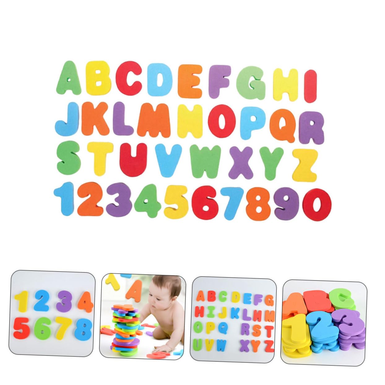 DRESSOOS 1 Set Foam Bath Toys for Kids - Number Counting & Puzzle Learning Toys for Toddlers - Fun Educational Shower Toys for Bathtime Play and Early Math Skills Development