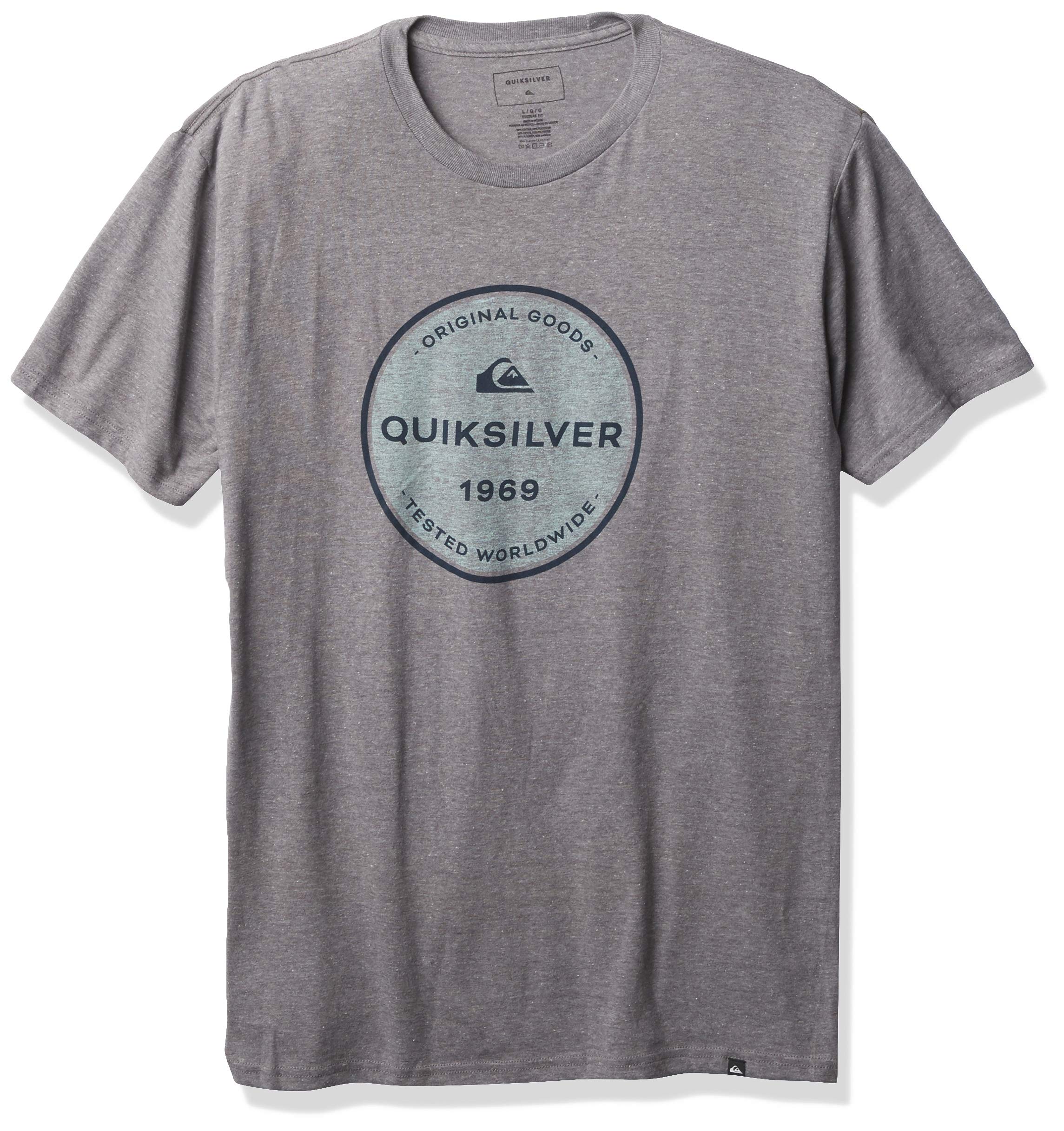 Quiksilver Men's Go Around Tee - Comfortable Short Sleeve Casual T-Shirt for Outdoor Activities & Travel | Perfect for Beach, Hiking, and Everyday Wear