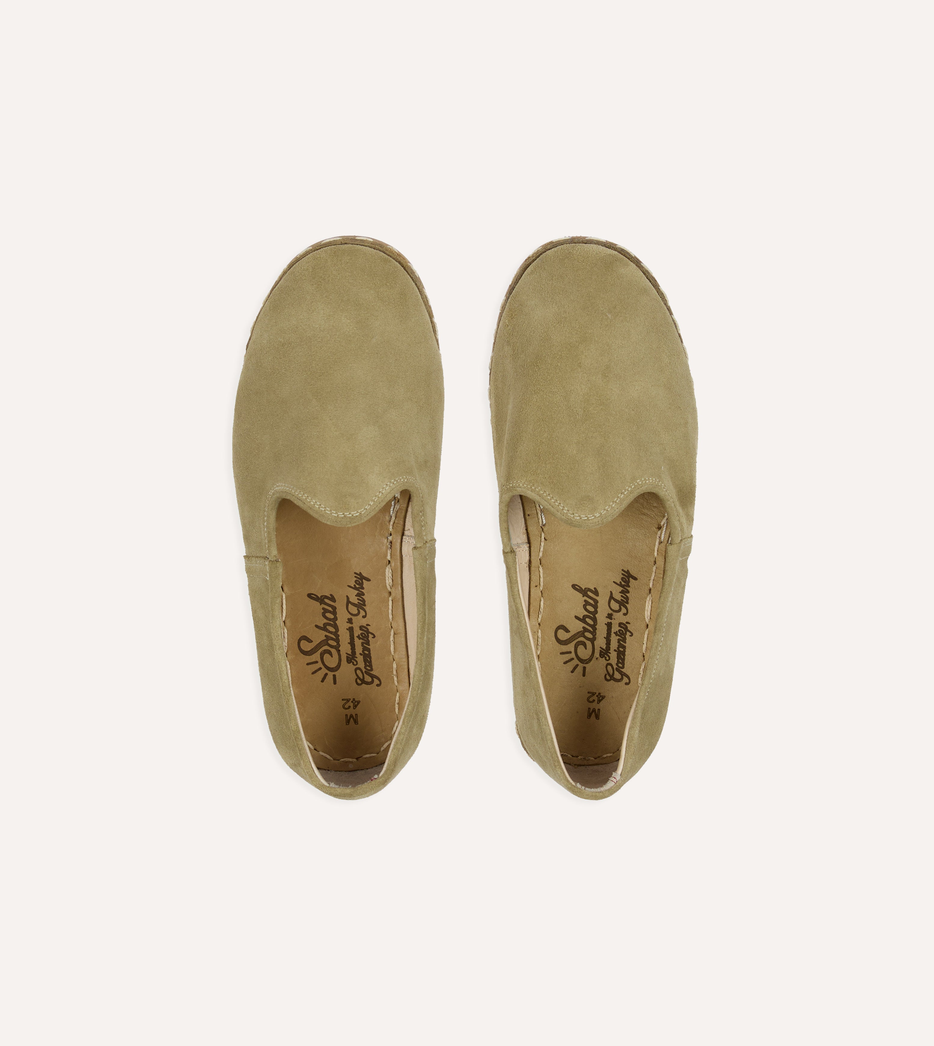 Sabah Olio Olive Suede Shoes - Handmade Italian Leather Loafers for Men & Women | Comfortable Slip-On Shoes for Travel, Work & Casual Wear