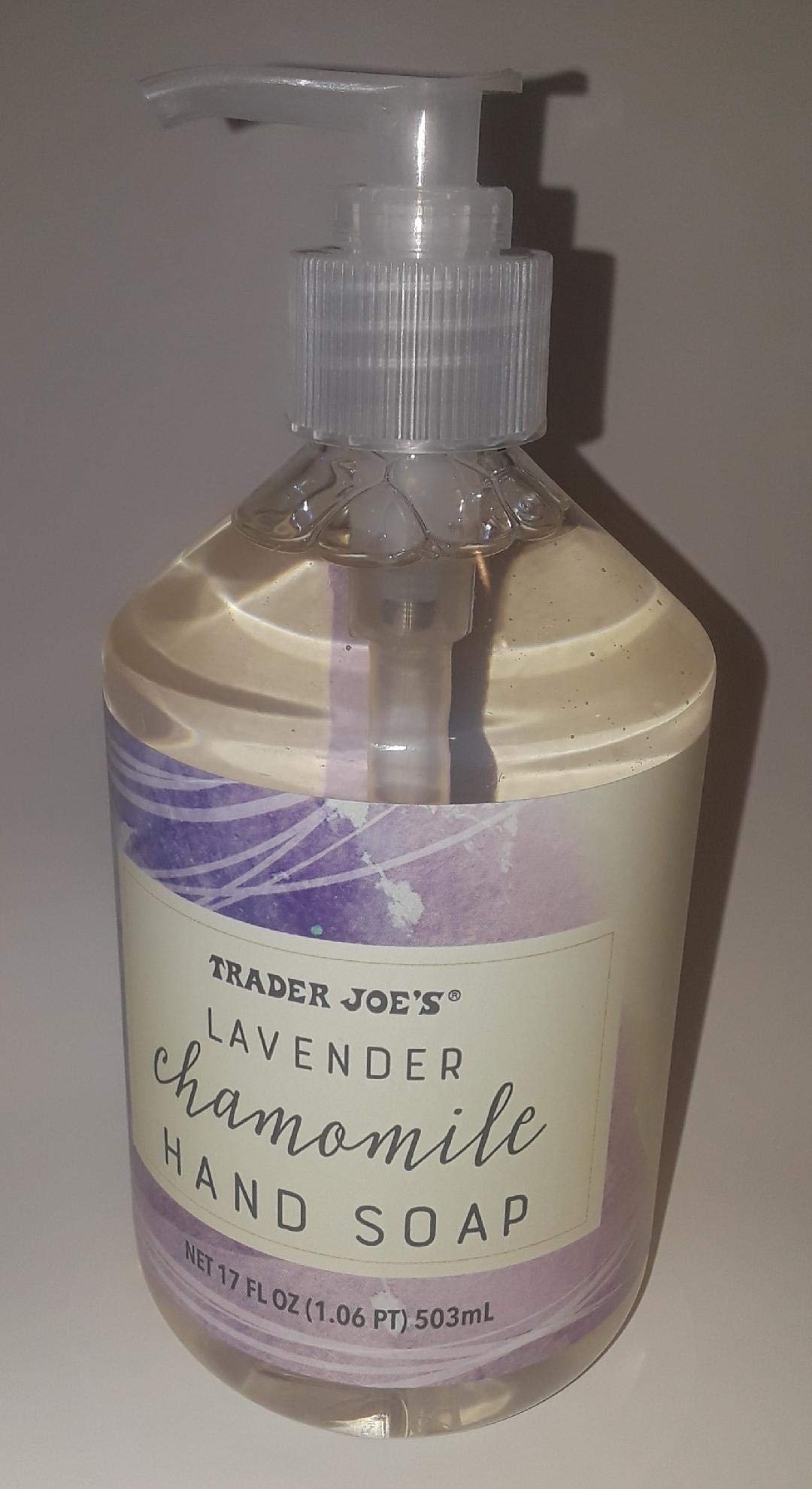 Trader Joe's Lavender Chamomile Hand Soap - Natural Moisturizing Hand Wash for Dry Skin - Perfect for Bathroom, Kitchen & Guest Use