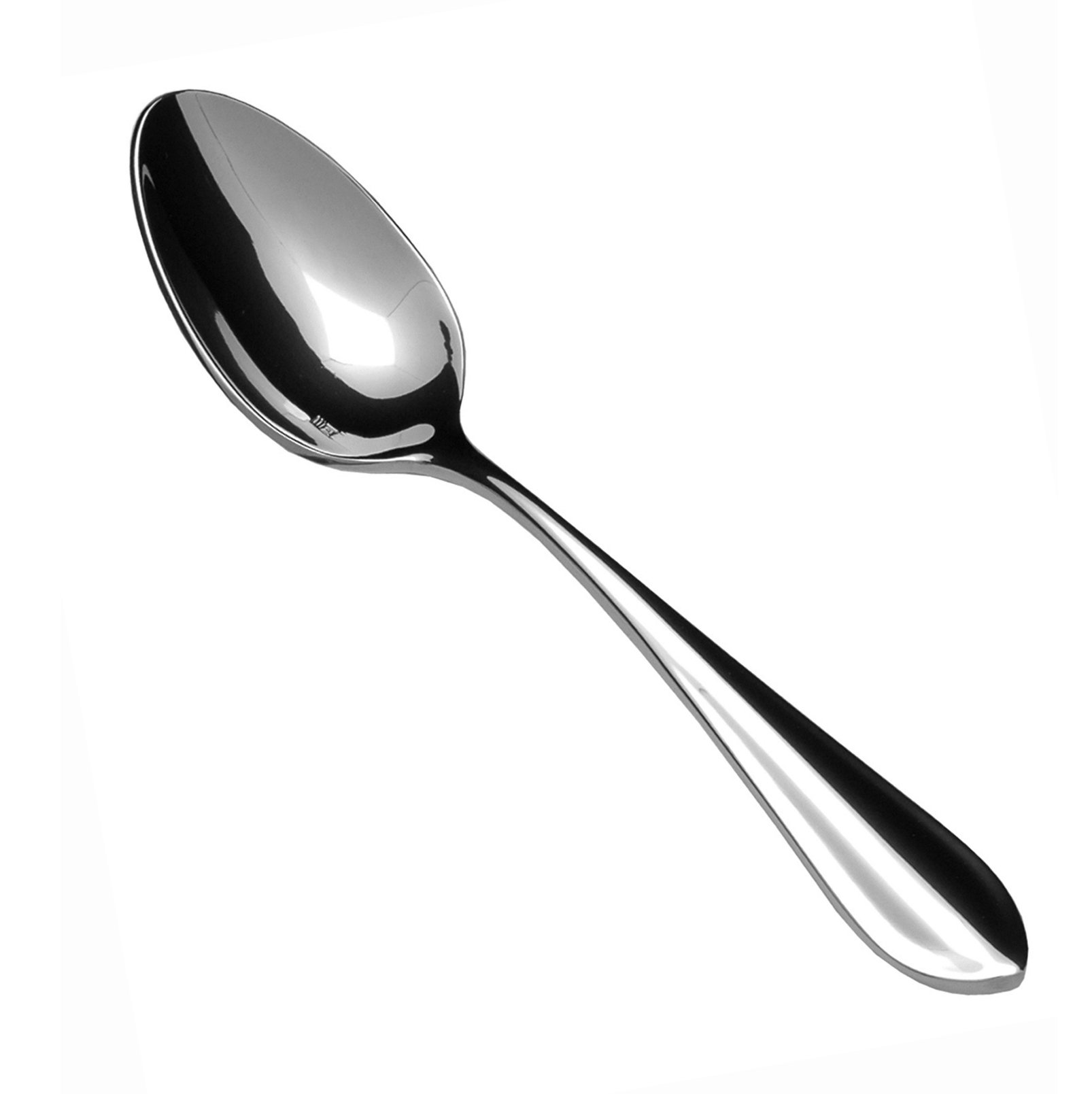 Fortessa Forge 18/10 Stainless Steel Flatware Set - 12 Elegant Dessert & Oval Soup Spoons for Fine Dining, Restaurants & Home Entertaining