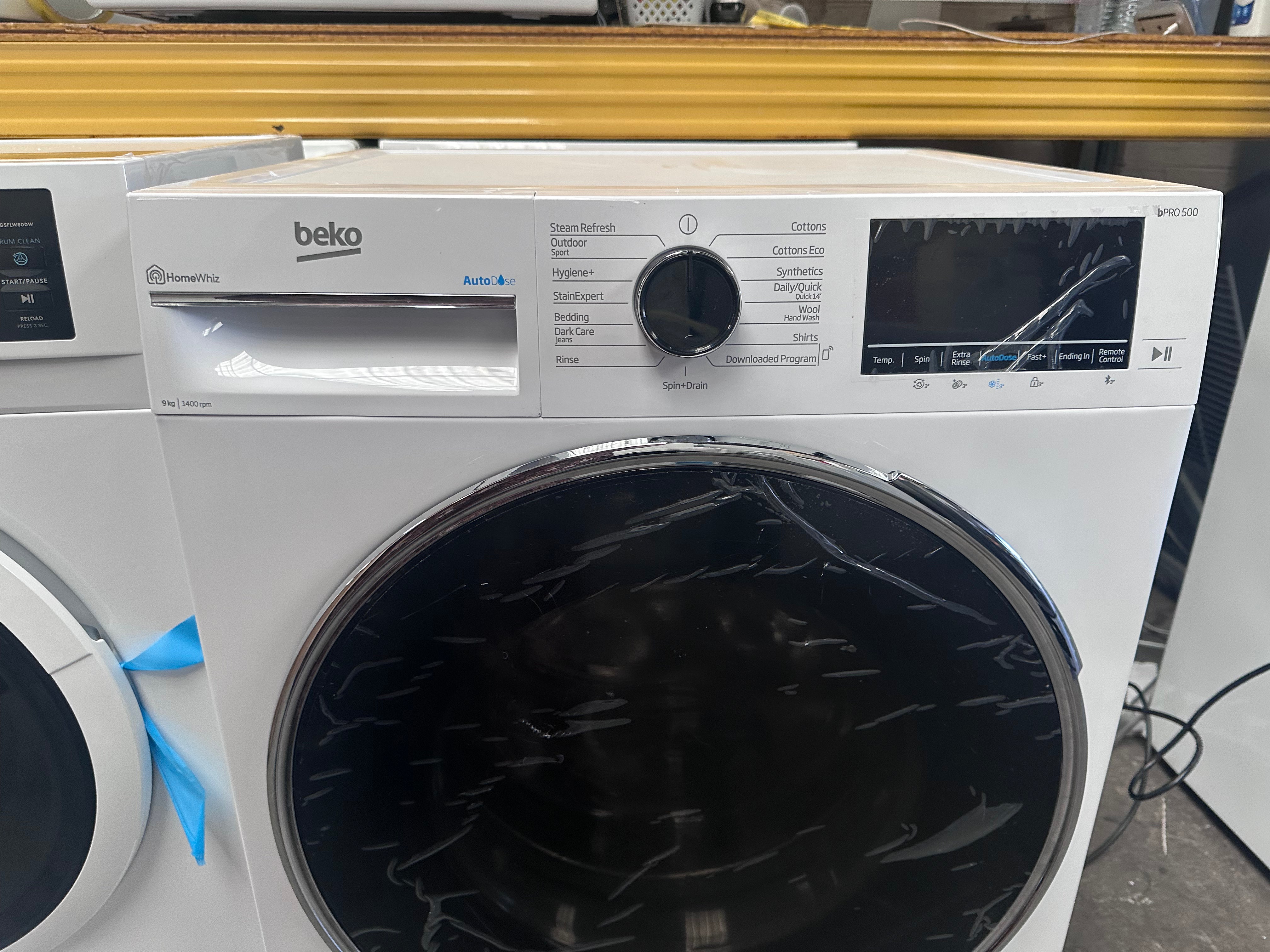 Beko BFLB902ADW 9kg Auto Dose Front Load Washing Machine - Energy Efficient, Quiet Operation - Perfect for Apartments & Small Homes (Factory Second)