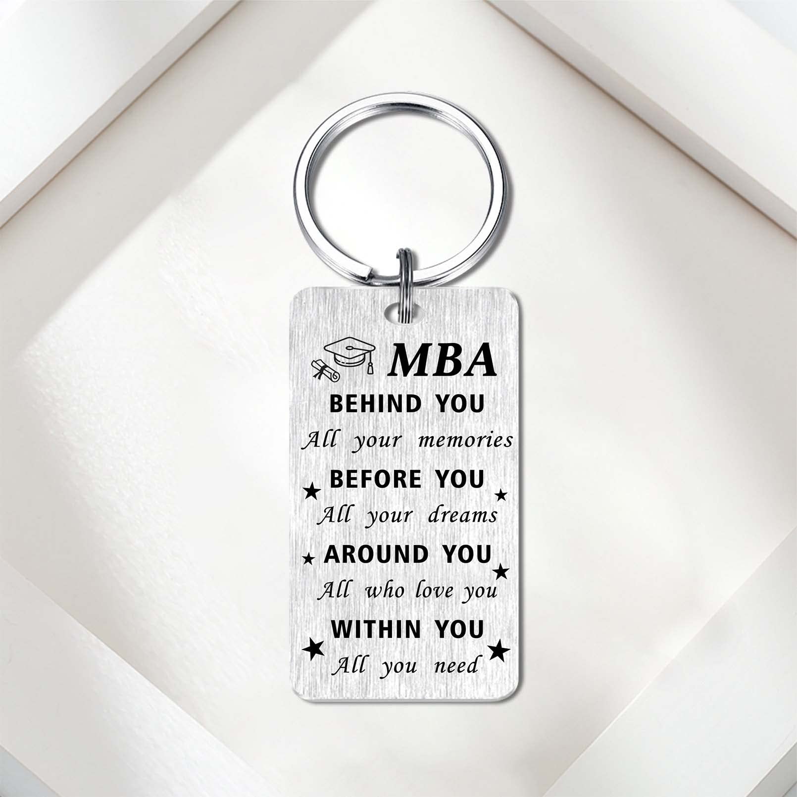 Class of 2025 Graduation Keychain - Personalized Behind You All Your Memories Gift for High School & College Graduates - Perfect Graduation Party Favors, Senior Gifts & Commencement Souvenirs