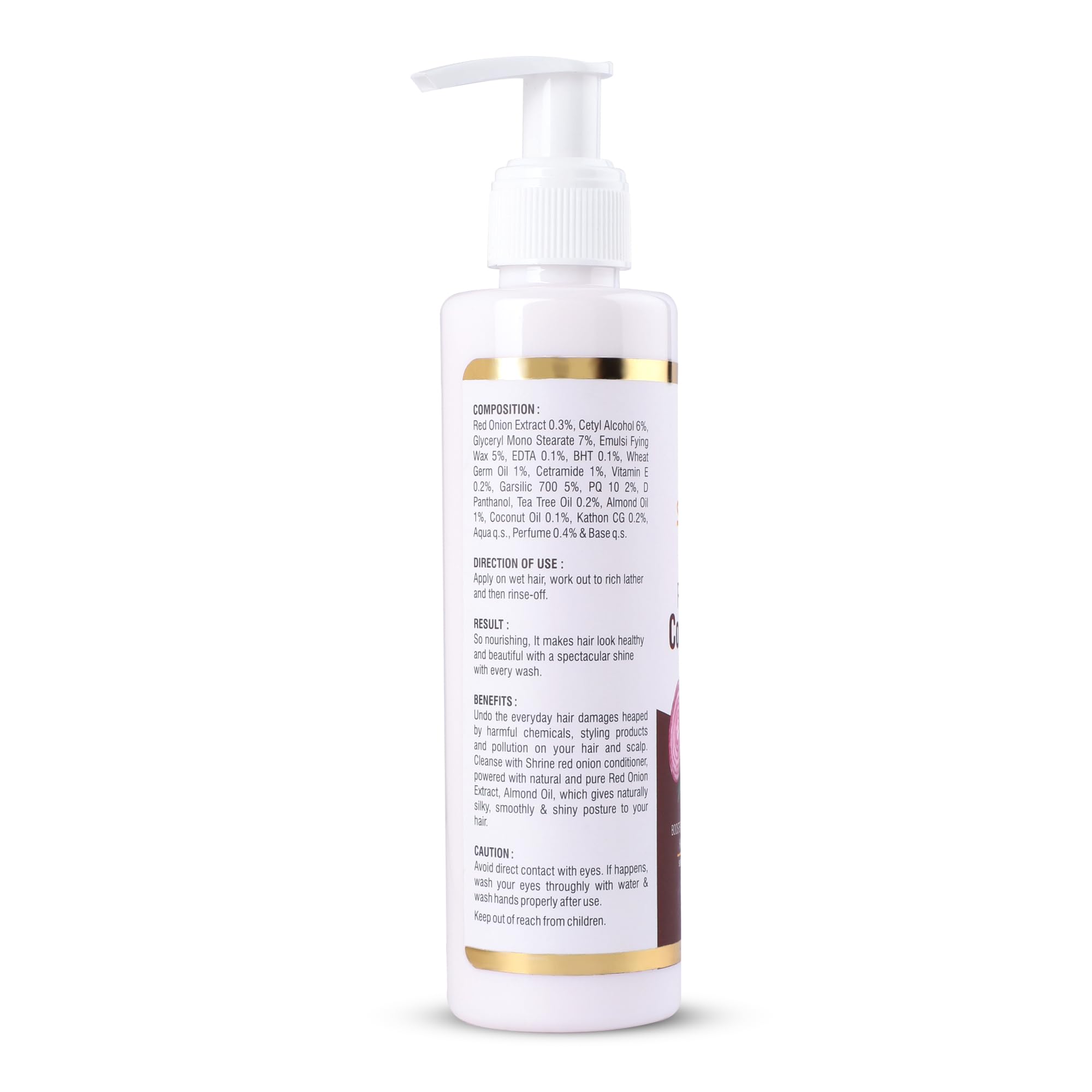 Anti Hair Fall Red Onion Conditioner for Men & Women - Promotes Hair Thickness & Shine | Anti Dandruff Treatment for Stronger, Healthier Hair - 200ml | Perfect for Daily Hair Care & Scalp Nourishment