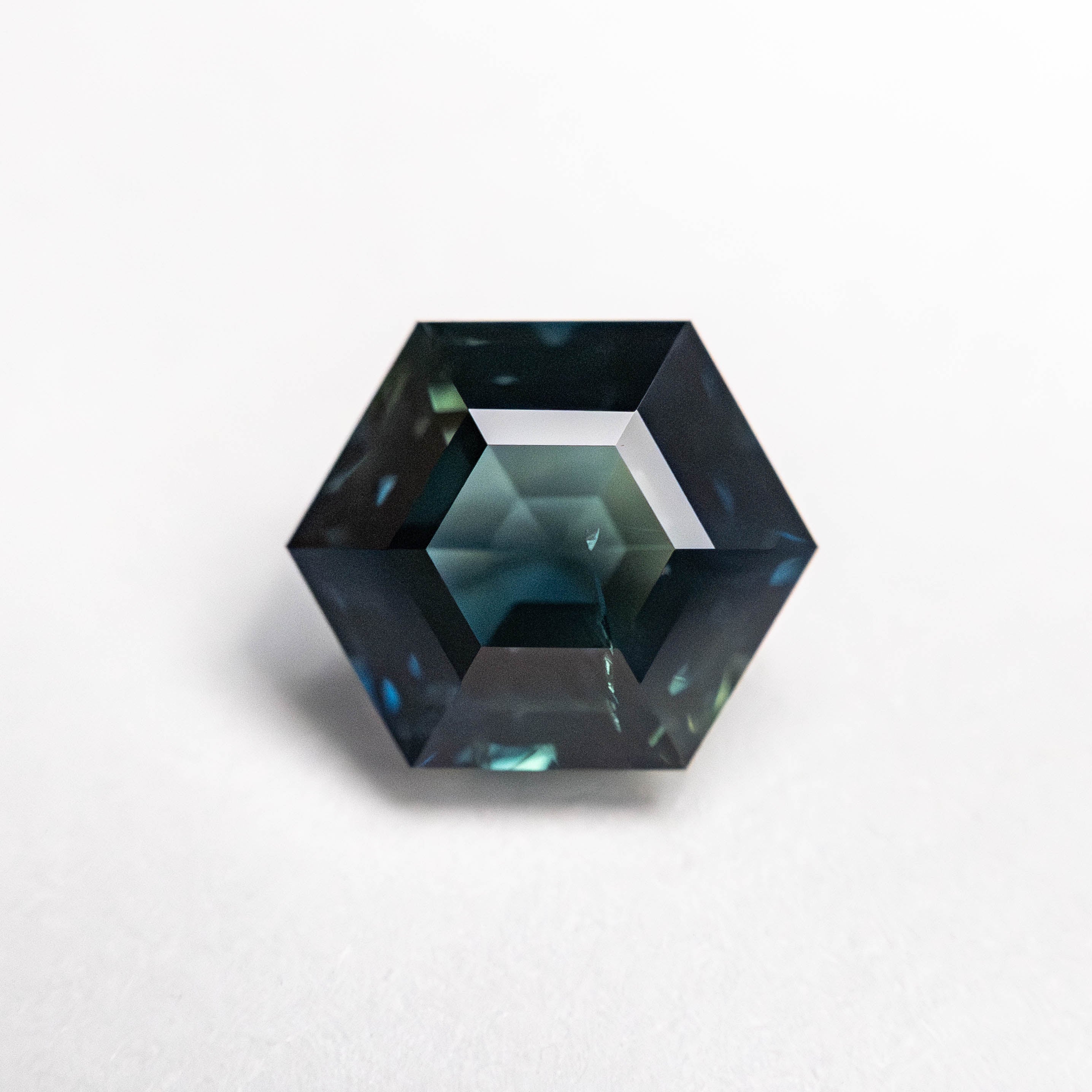 1.78ct Natural Hexagon Step Cut Sapphire (7.82x6.60x4.45mm) - Blue Gemstone for Engagement Rings & Fine Jewelry Making