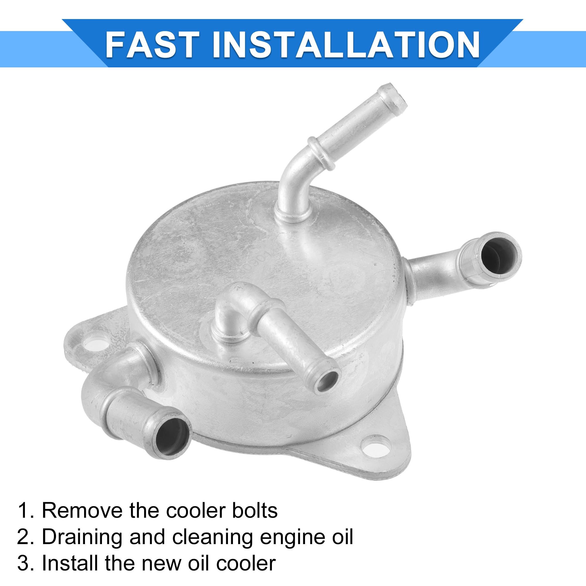 High Performance Aluminum Alloy Engine Oil Cooler for 2006-2011 Honda Civic - Durable Transmission Cooler Kit for Better Engine Protection | Perfect for Daily Commuting & Performance Driving
