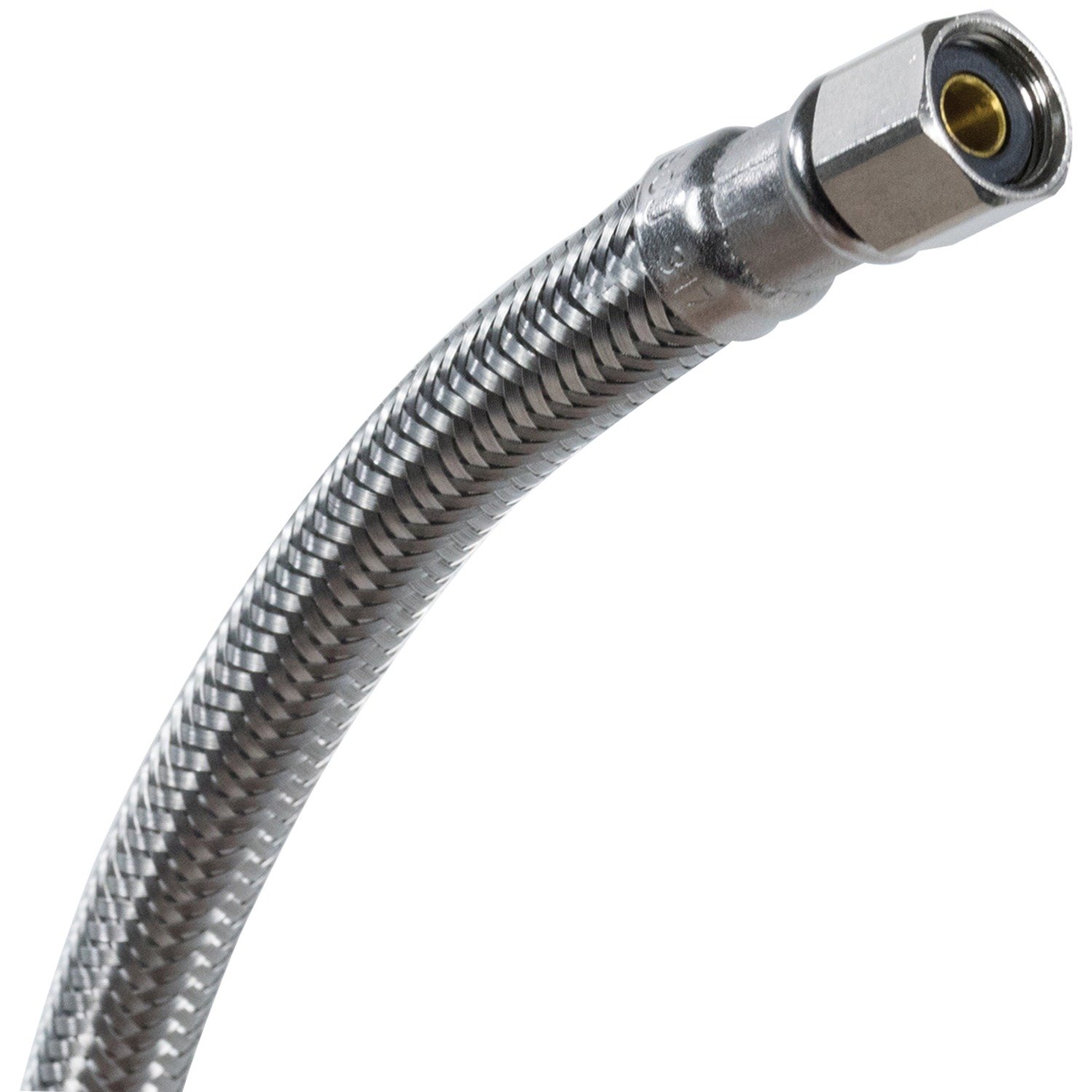 Certified Appliance Ice Maker Water Line - 15ft PVC Core with Premium Braided Stainless Steel - Compatible with Refrigerators & Freezers for Home & Commercial Use