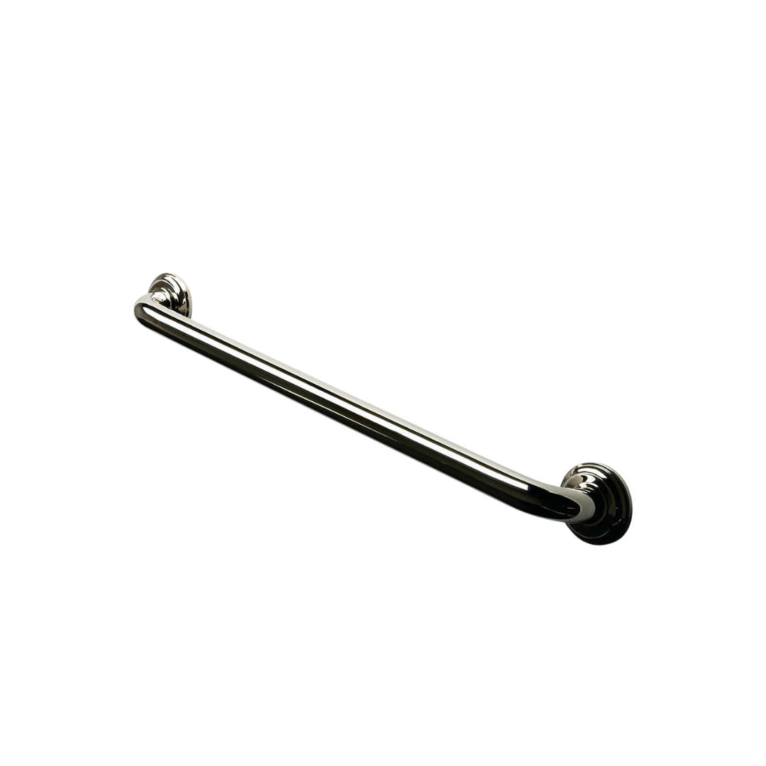 Universal 24-Inch Grab Bar - Matte Nickel Finish - ADA Compliant Bathroom Safety Handle for Shower, Bathtub, and Toilet - Non-Slip Support Bar for Elderly & Disabled - Easy Installation for Home Accessibility