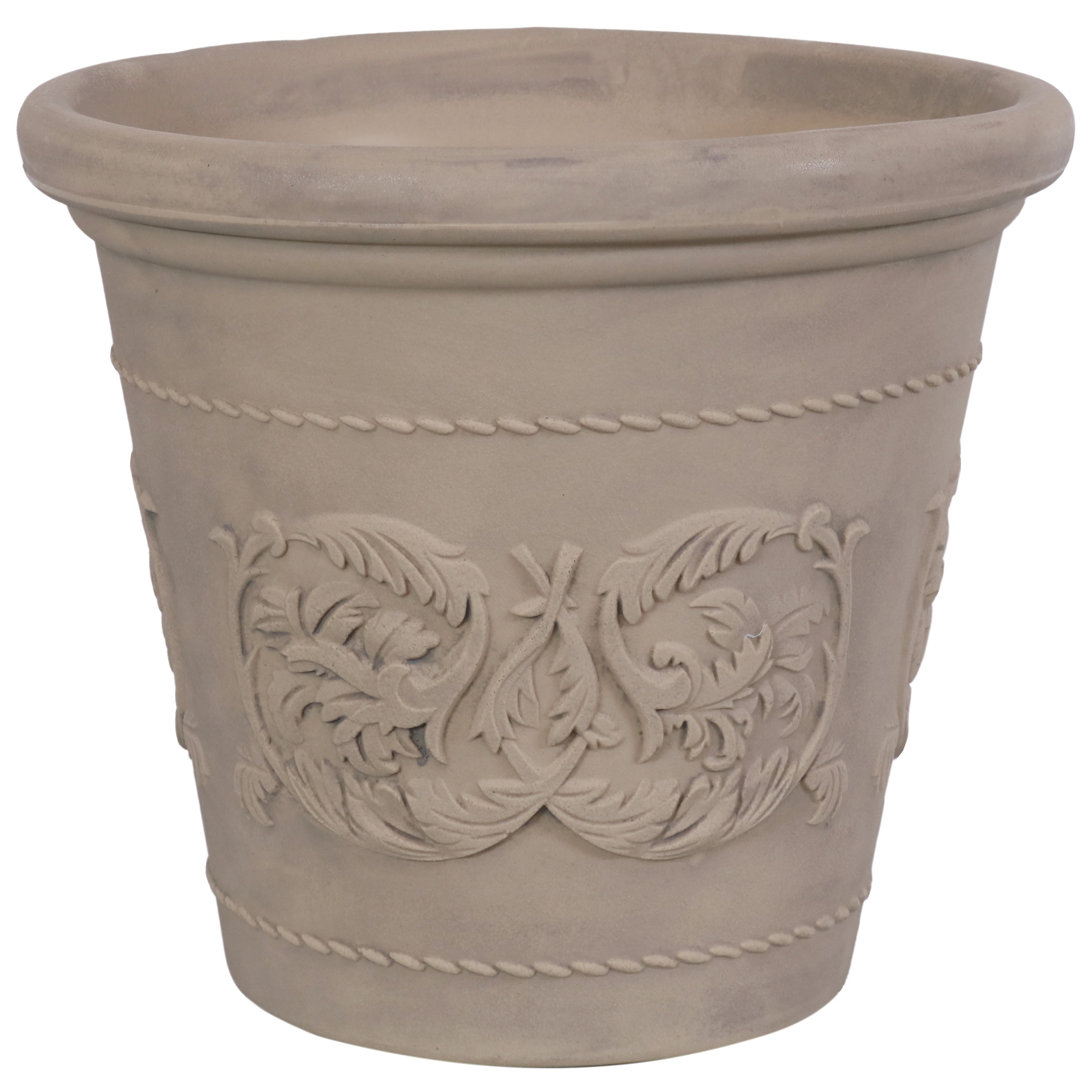 Sunnydaze Arabella Polyresin Outdoor Flowerpot Planter - Decorative Garden Planter for Patio, Porch & Yard - Weather-Resistant & Durable Design