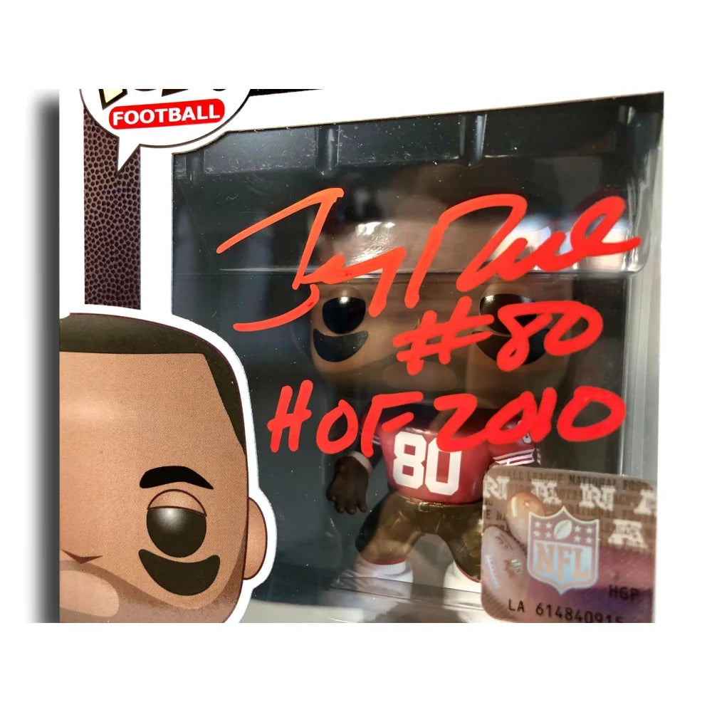 Jerry Rice Autographed 2010 Funko Pop #114 with BAS COA - San Francisco 49ers Hall of Fame Collectible - Perfect for NFL Memorabilia Displays & Sports Fan Gifts