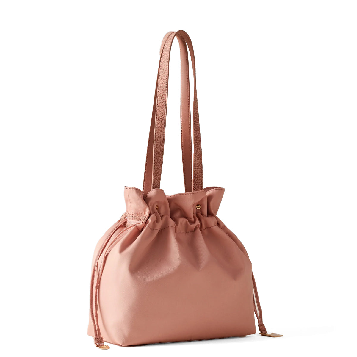 Borbonese Secchiello Medium Blush Handbag 933773AQ3 - Elegant Pink Tote for Women | Perfect for Work, Travel & Everyday Use