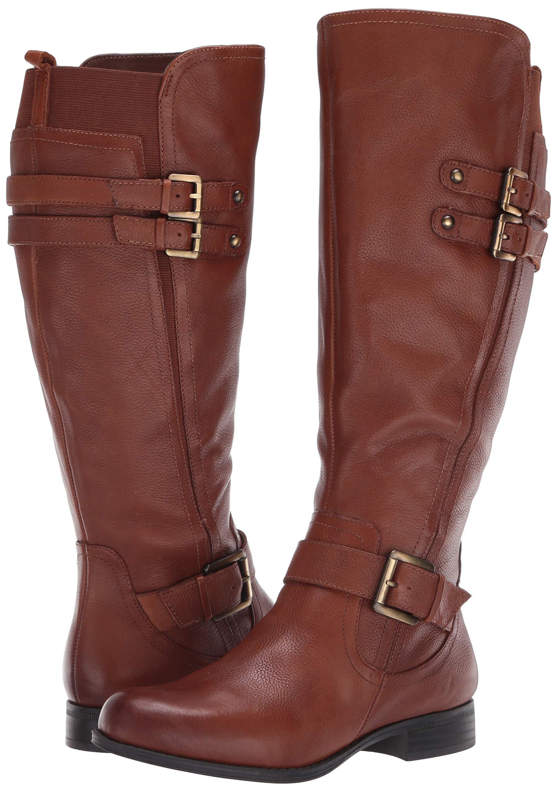 Naturalizer Women's Jessie Knee High Buckle Detail Riding Boot - Comfortable & Stylish Winter Boots for Women - Perfect for Horseback Riding, Casual Outfits & Cold Weather