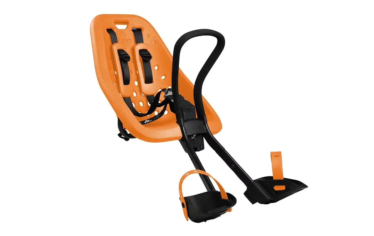 Thule Yepp Mini Bicycle Child Seat - Safe & Comfortable Bike Seat for Toddlers 1-3 Years (Orange) | Open Box | Perfect for Family Cycling & Outdoor Adventures