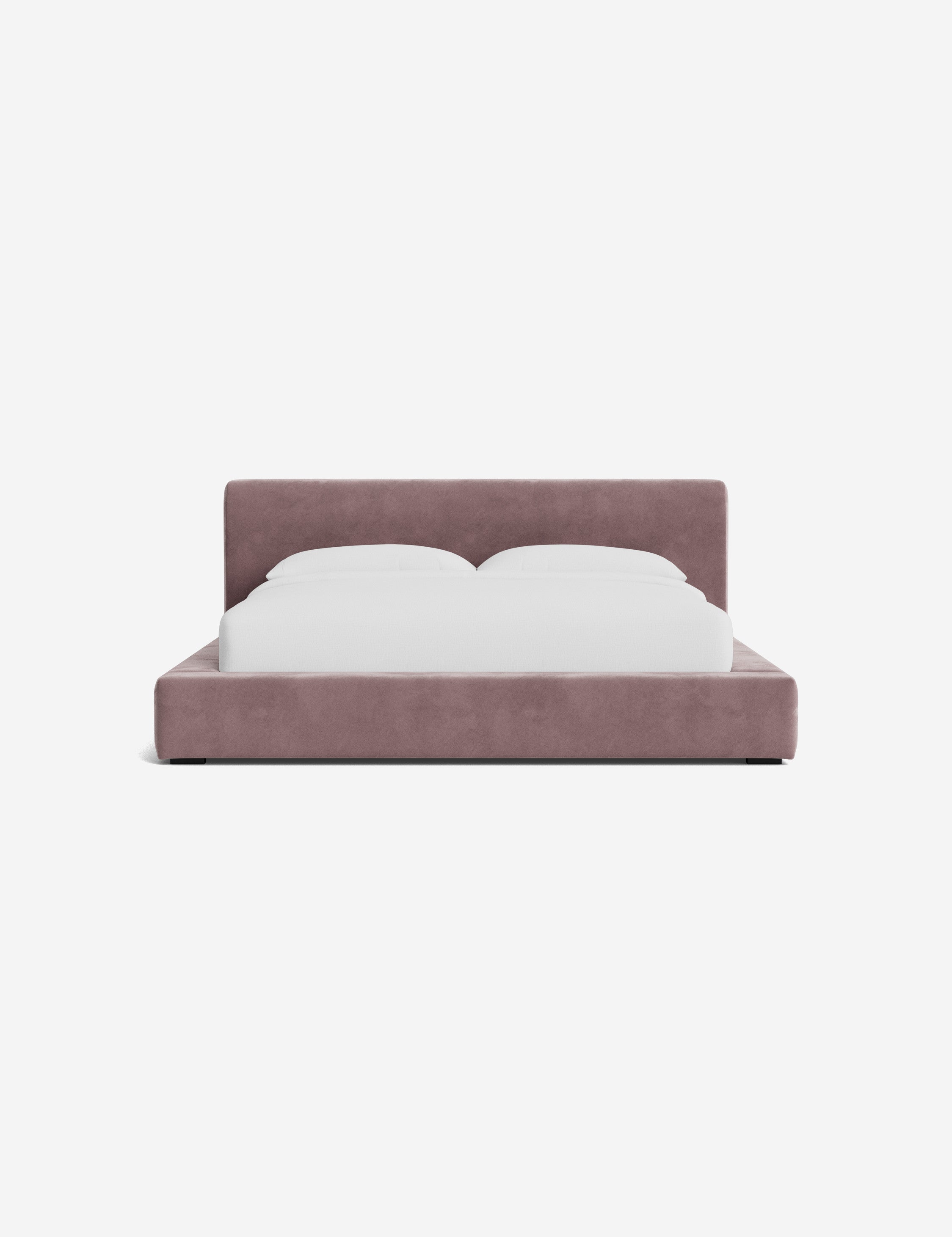 Clayton Platform Bed Frame - Queen Size, Modern Minimalist Wooden Bed with Sturdy Slat Support - Perfect for Bedroom, Guest Room, or Studio Apartment