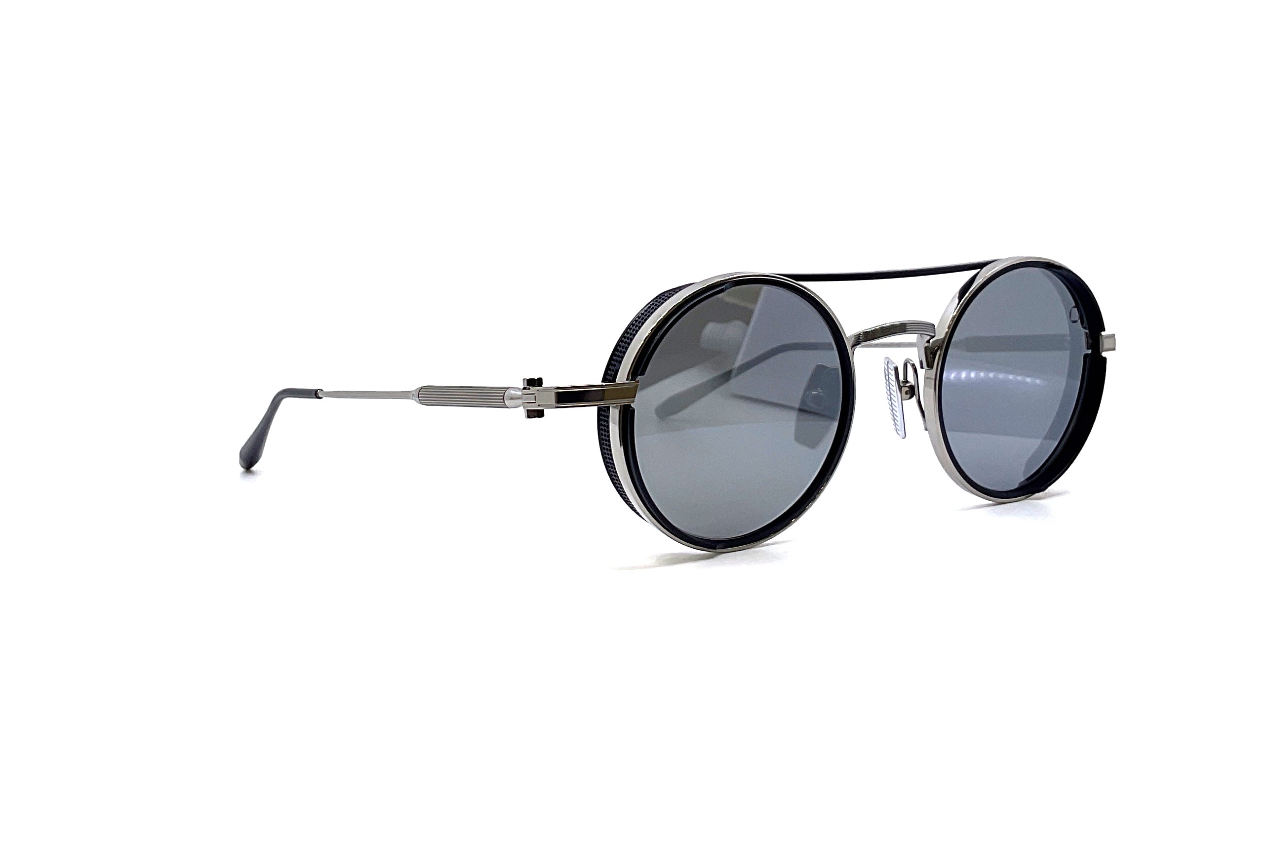 Akoni Eris Sunglasses - Black Palladium & Matte Navy Frame - Stylish UV Protection for Outdoor Activities, Driving, and Fashion