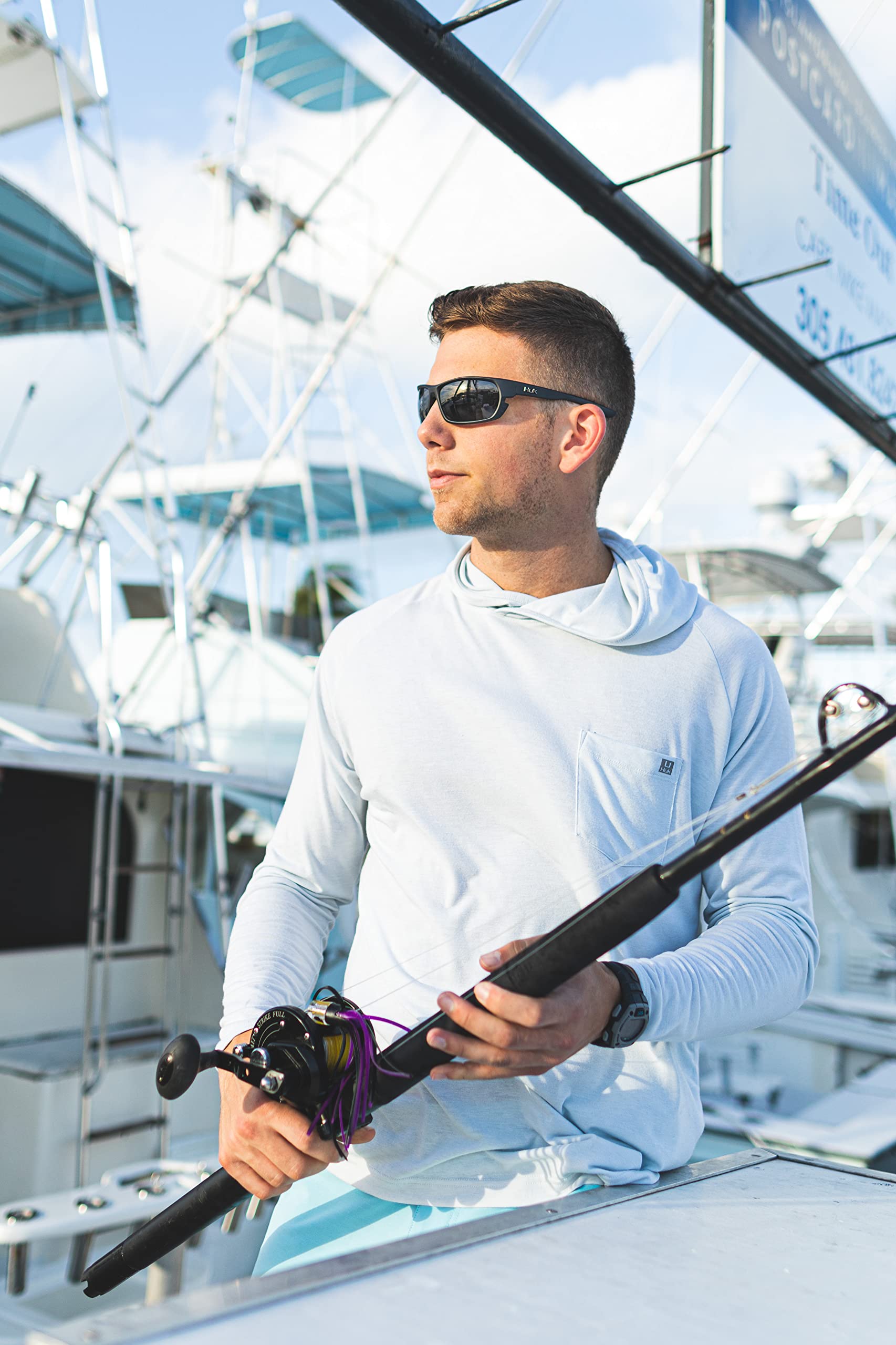 HUK Polarized Sunglasses for Men & Women - UV Protection, Lightweight Performance Frames - Ideal for Fishing, Running, Hiking & Outdoor Sports Activities