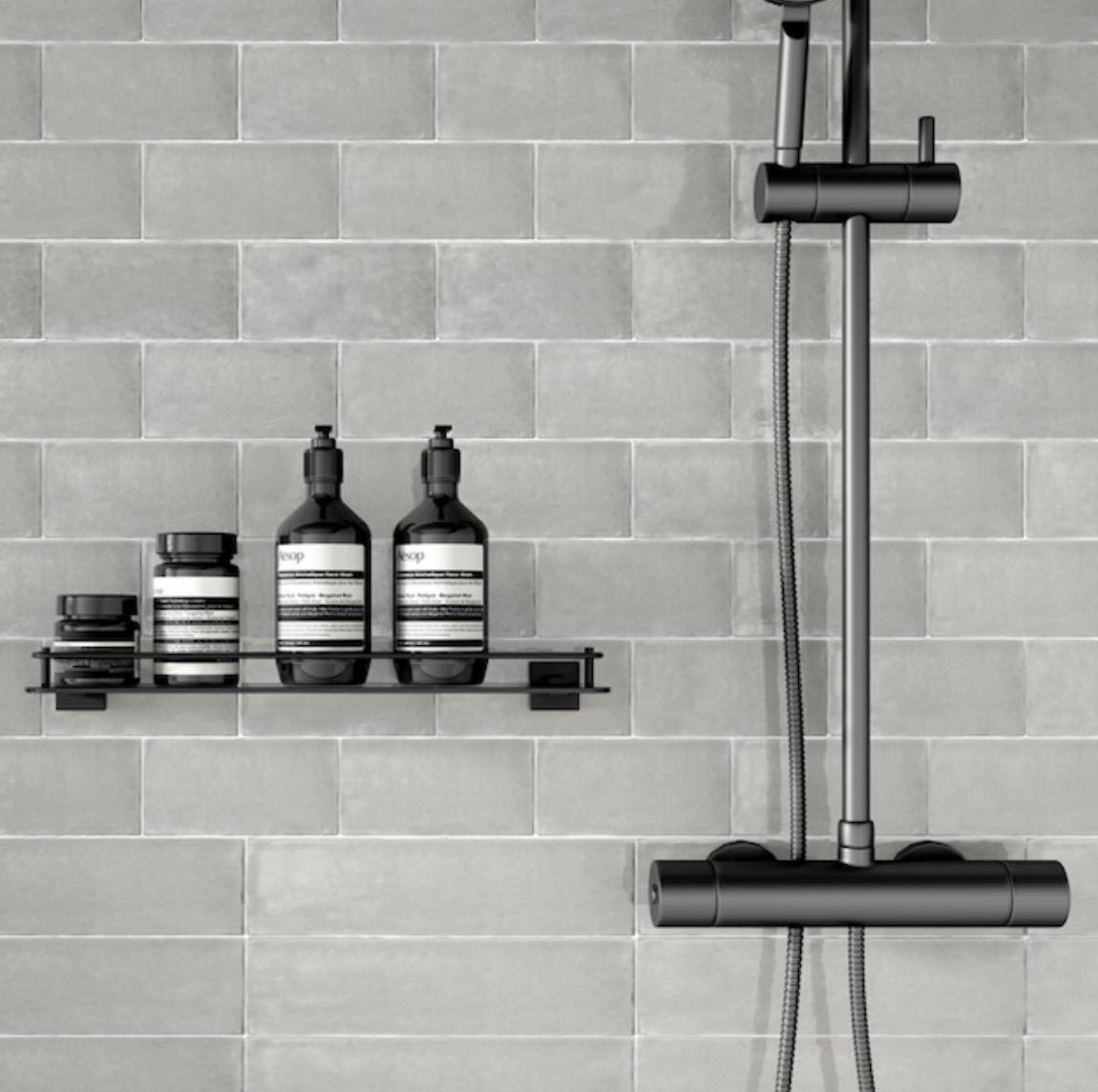 Handmade Grey 3x6 Ceramic Wall Tile - Premium Bathroom & Kitchen Backsplash - Perfect for Modern Home Renovation and Interior Design