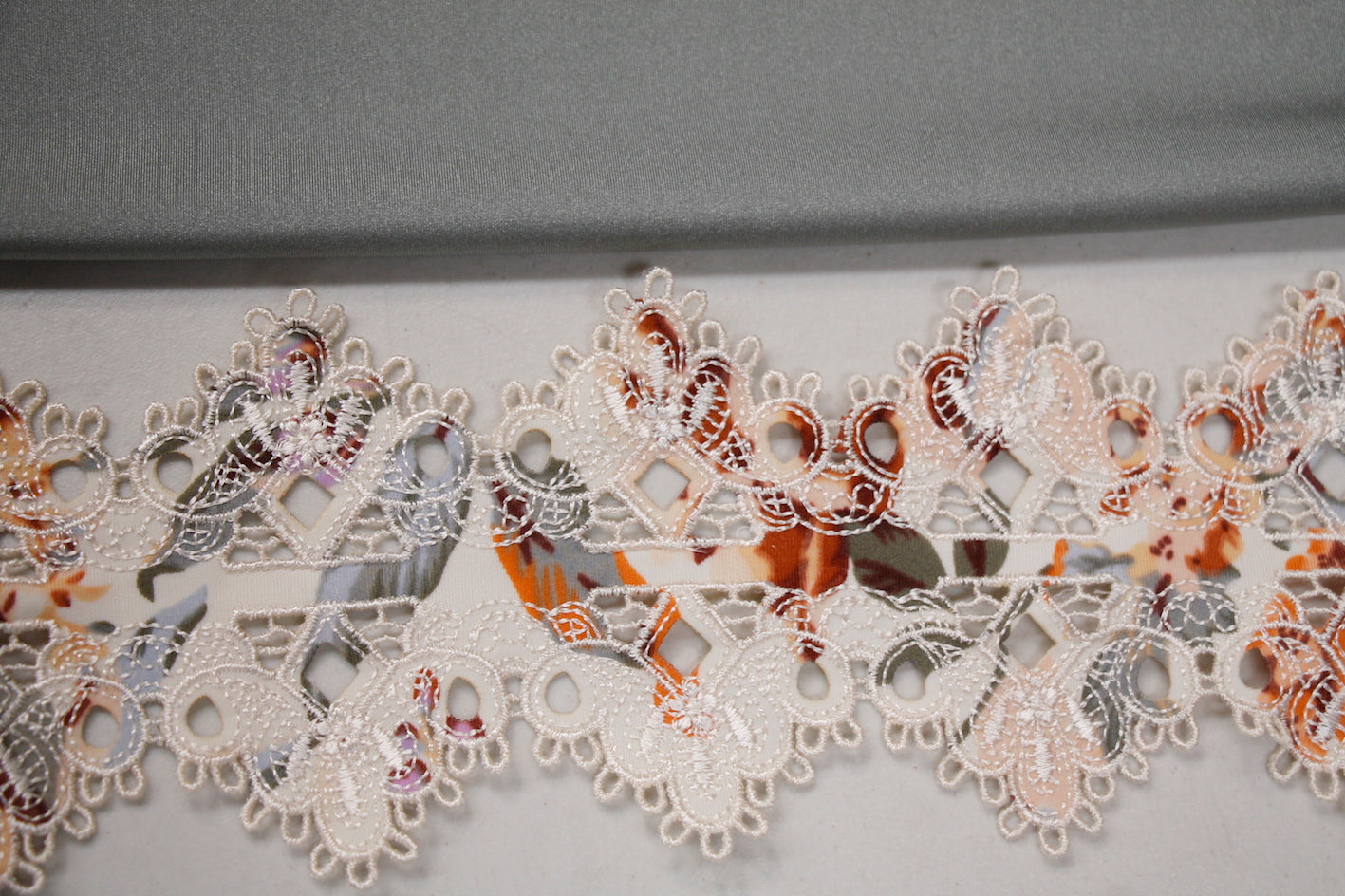 Stylish Apricot Floral Embroidered Swimwear - Perfect for Beach Vacations & Pool Parties