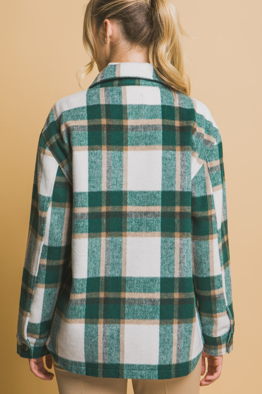 Stylish Love Tree Plaid Button-Up Shacket for Women | Cozy Fall & Winter Layering | Perfect for Casual Outfits, Outdoor Adventures & Office Wear