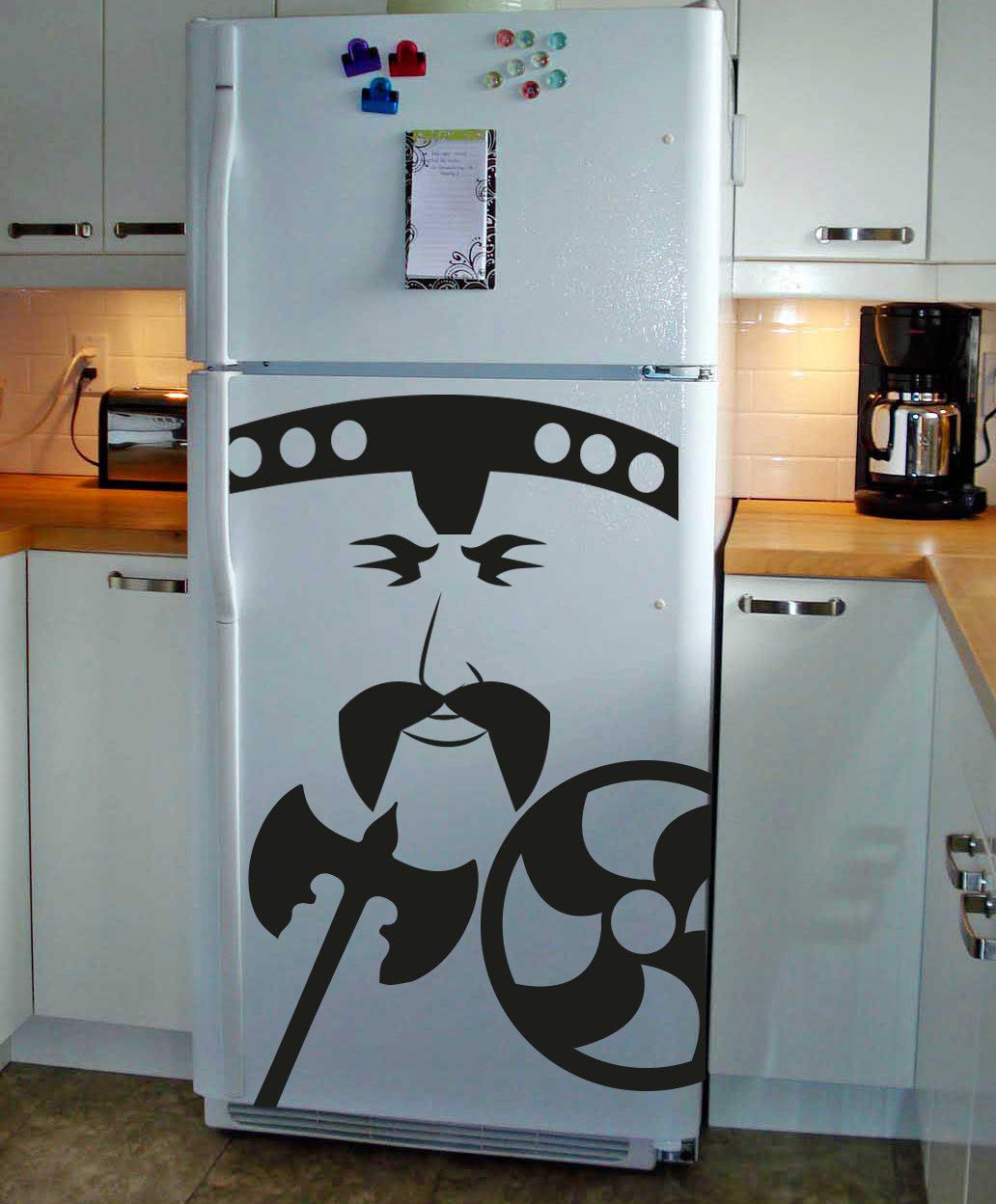 Funny Die-Cut Vinyl Fridge Stickers - Cute Removable Refrigerator Decals for Kitchen & Freezer - Food-Themed Peel & Stick Wall Art - Perfect for Home, Office, or Dorm Decor