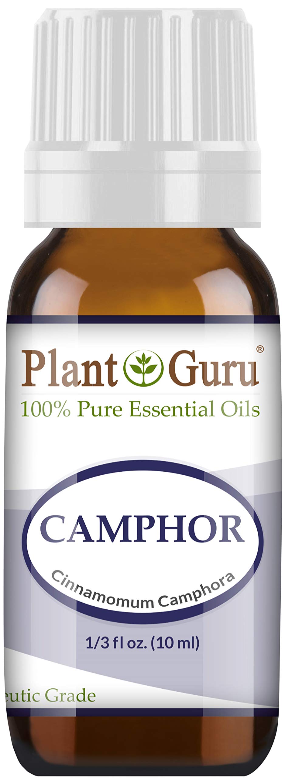 100% Pure Undiluted Camphor Essential Oil 10ml - Therapeutic Grade for Skin, Body, Hair Growth & Aromatherapy | Relieves Muscle Pain, Stress Relief & Diffuser Use